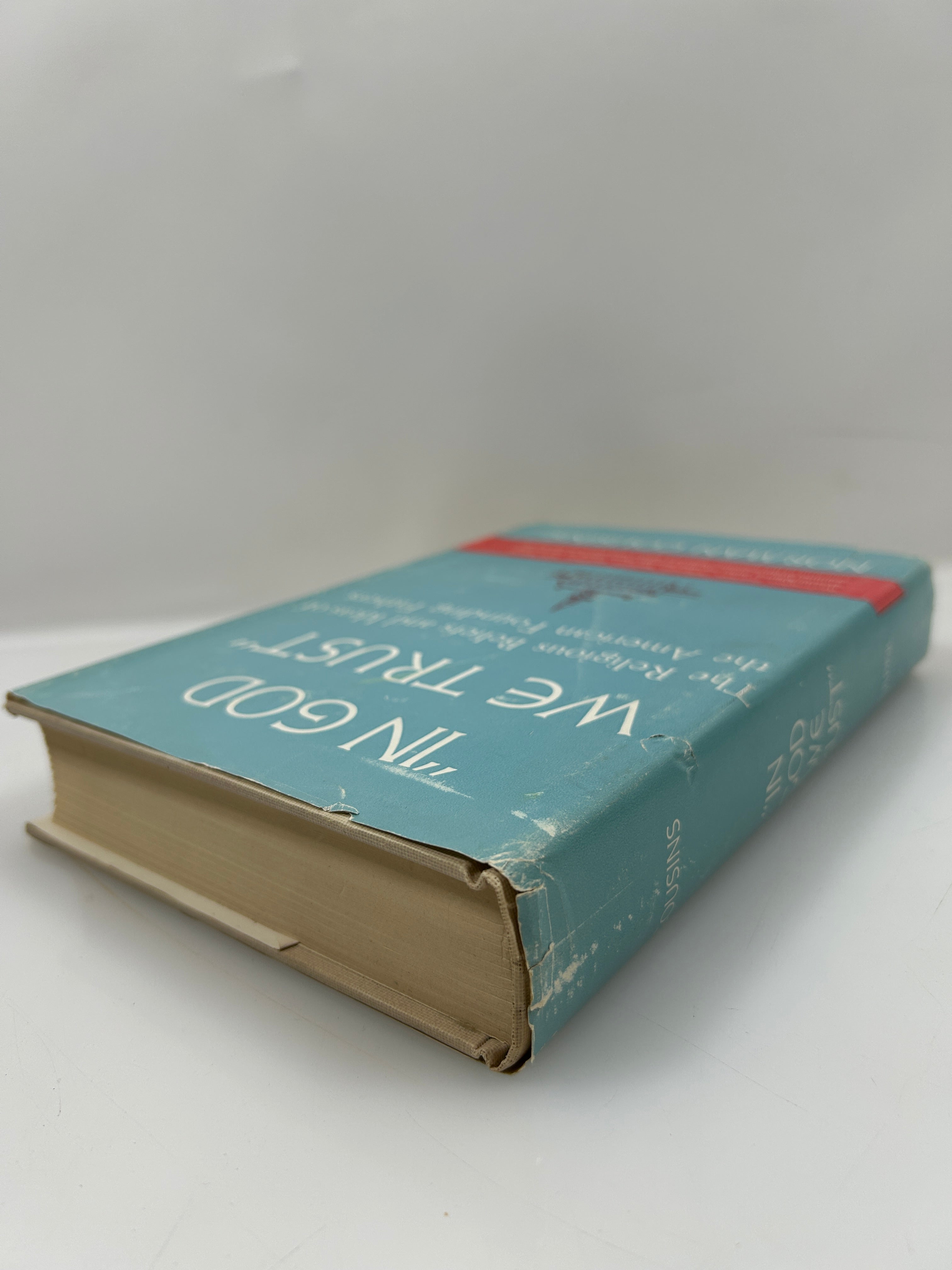 In God We Trust by Norman Cousins Ex-Library 1958 HCDJ