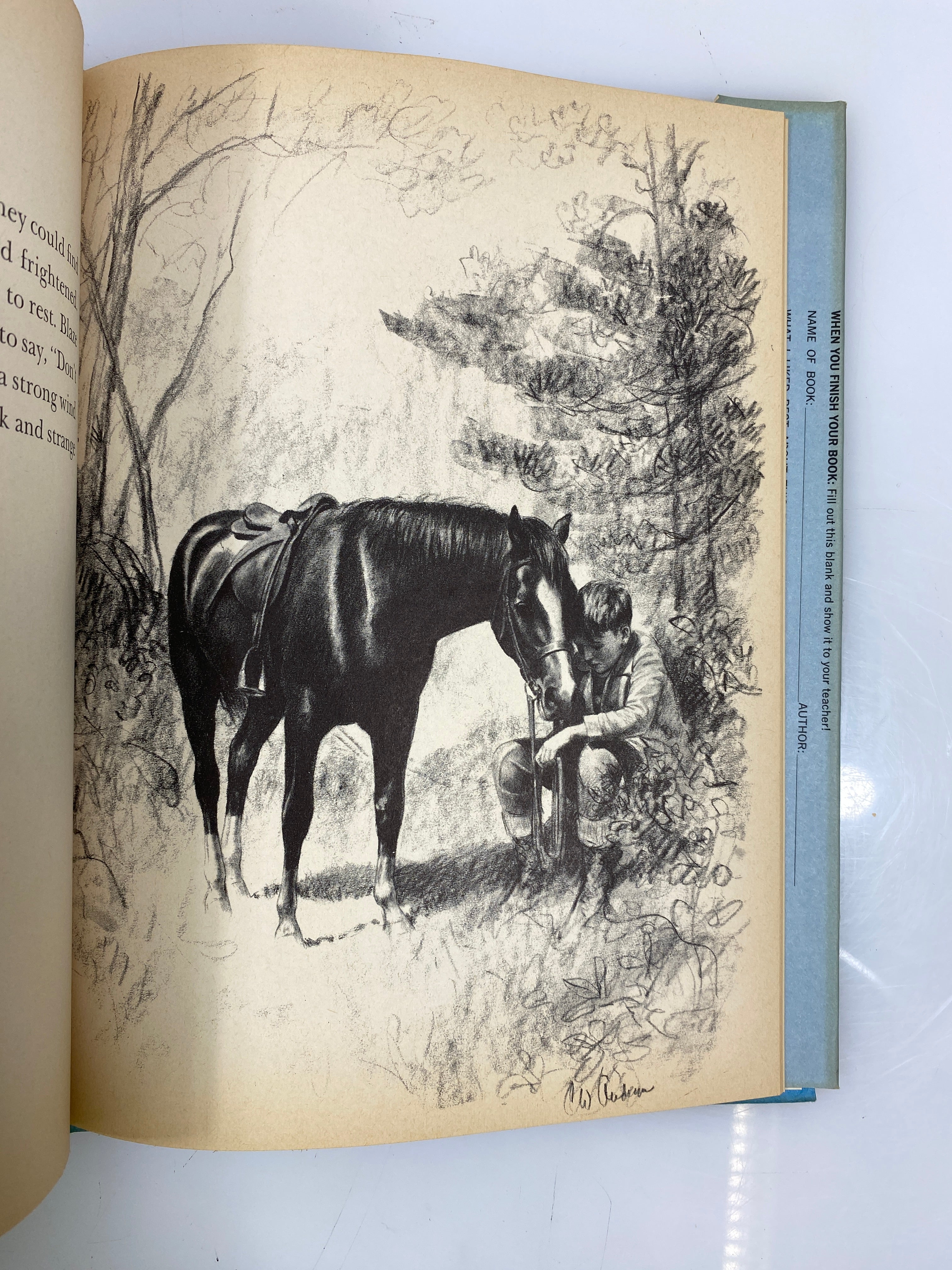 Blaze Finds the Trail C.W. Anderson Macmillan Company 1960 HCDJ