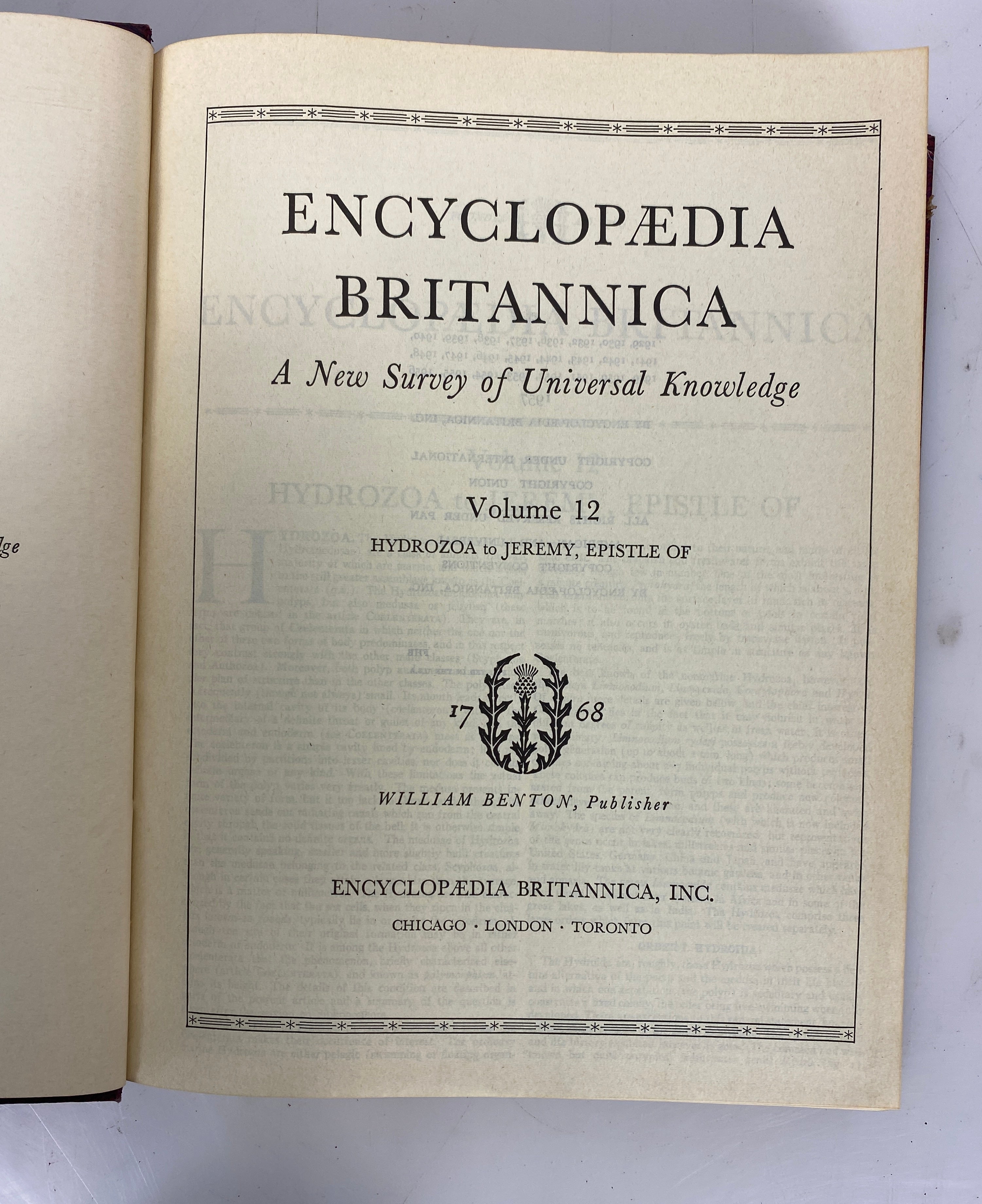 Lot of 21: Encyclopedia Britannica 1-12, 14-22 1957 HC