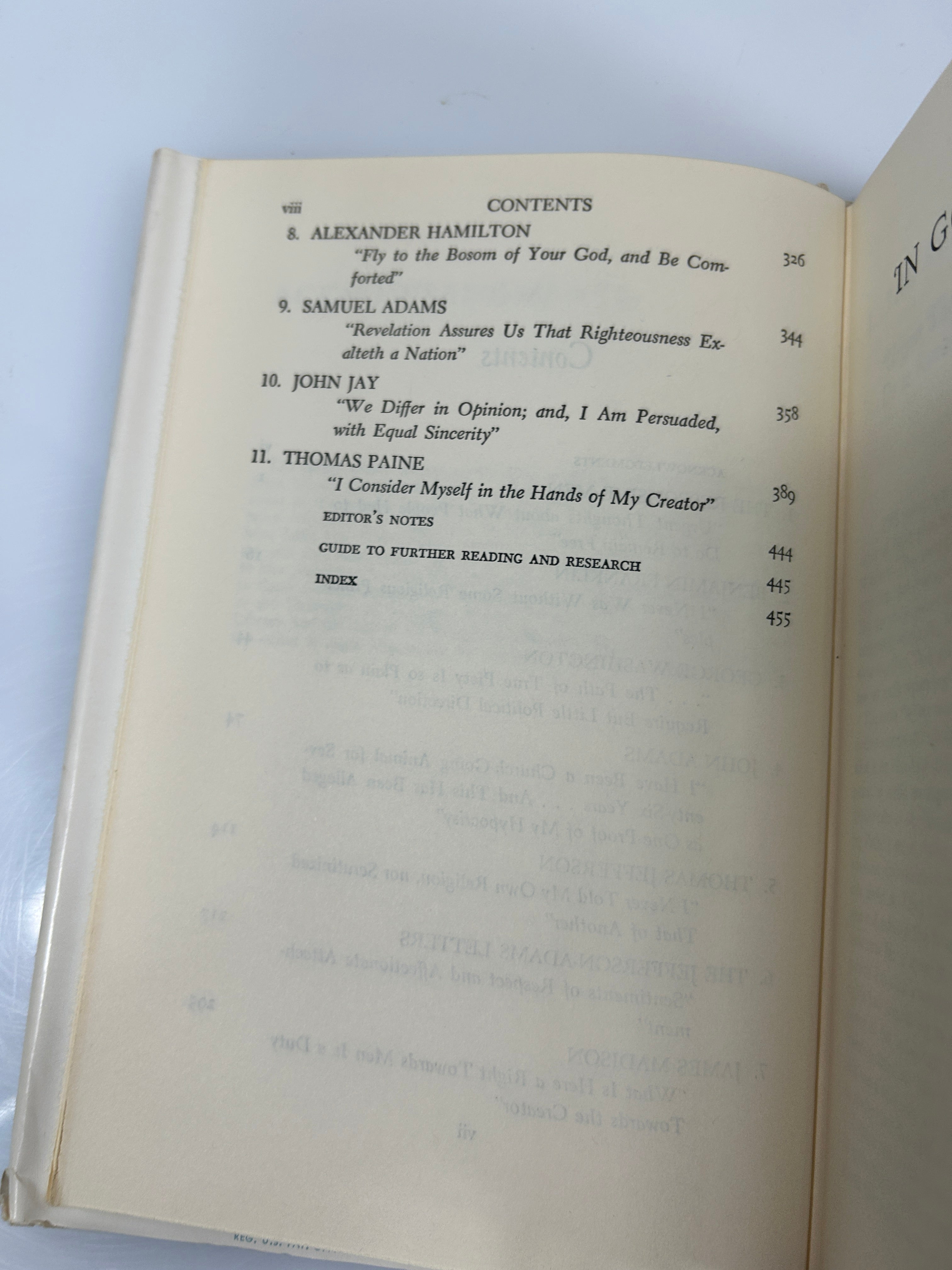 In God We Trust by Norman Cousins Ex-Library 1958 HCDJ