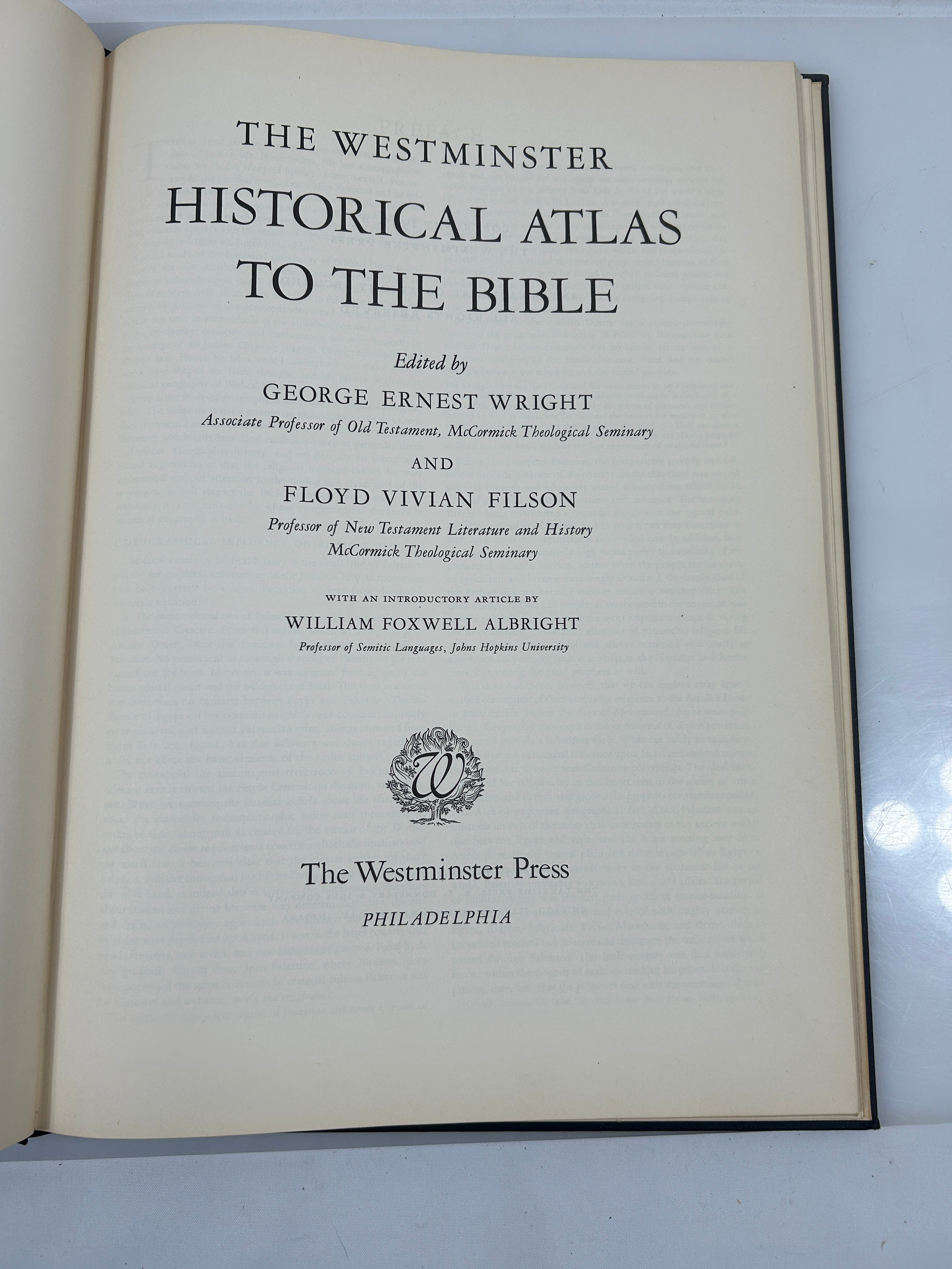 The Westminster Historical Atlas to the Bible *oversize* 1945