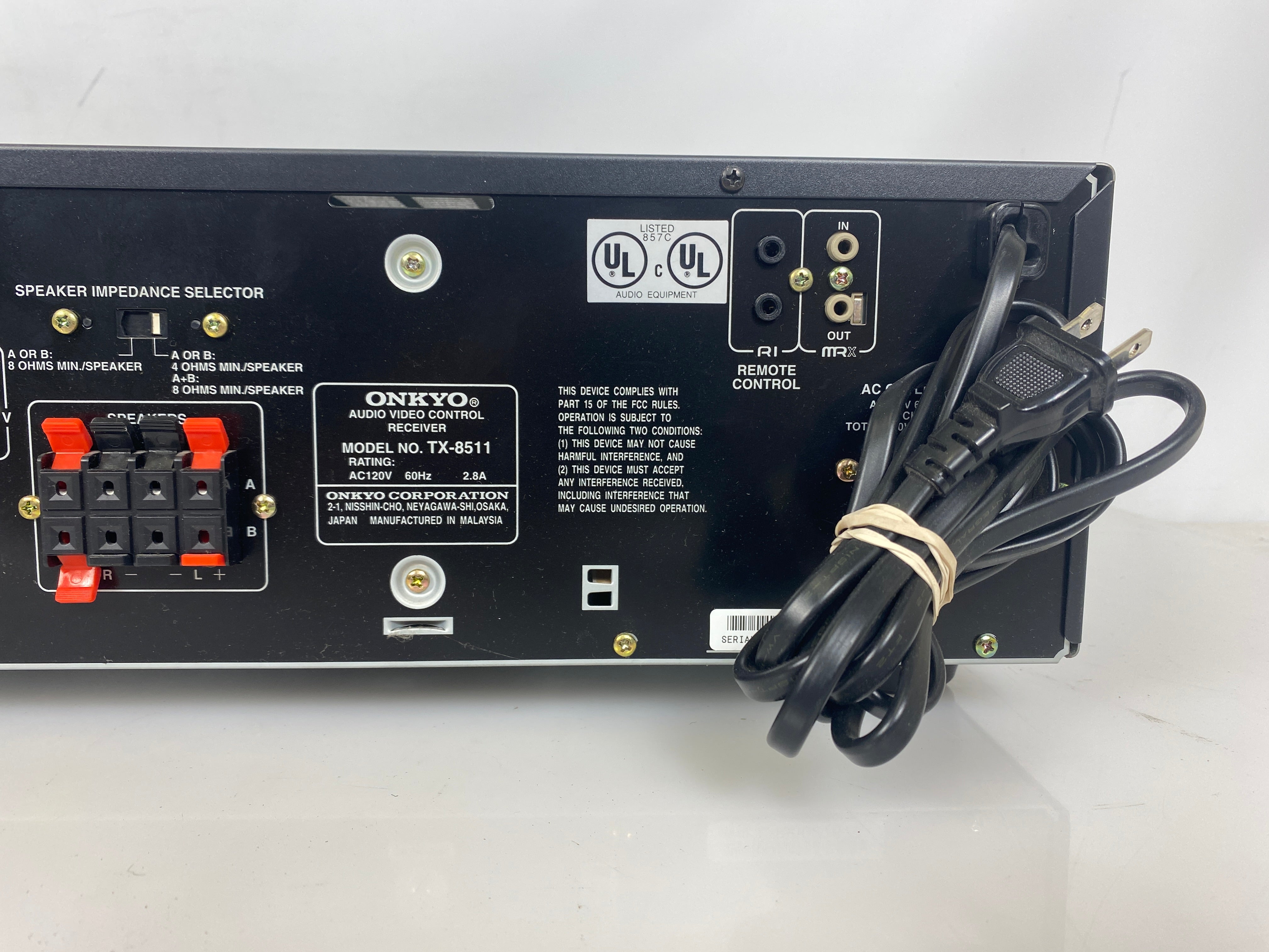 Onkyo TX-8511 Audio Video Control Receiver