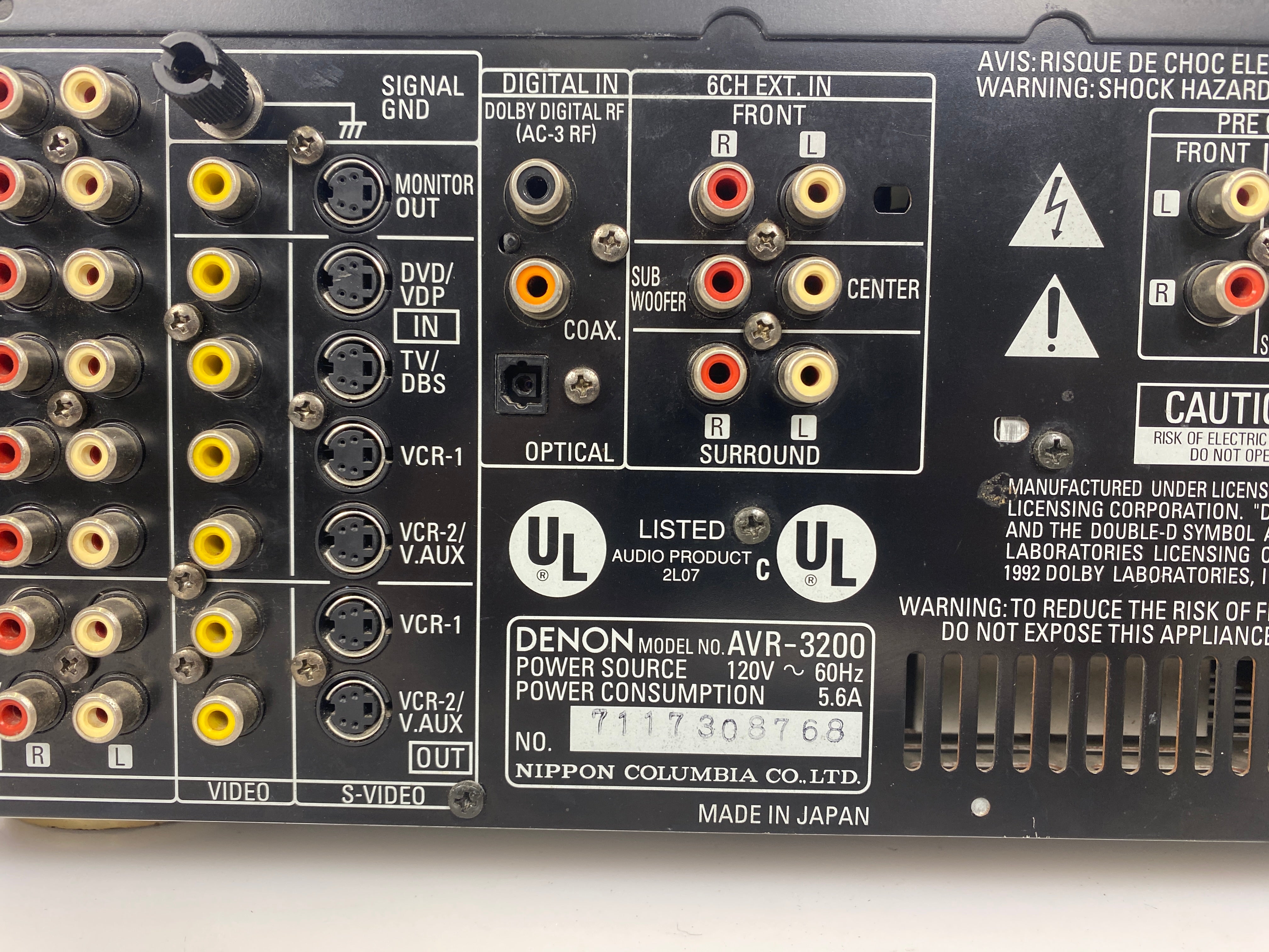 Denon AVR-3200W AV Surround Receiver