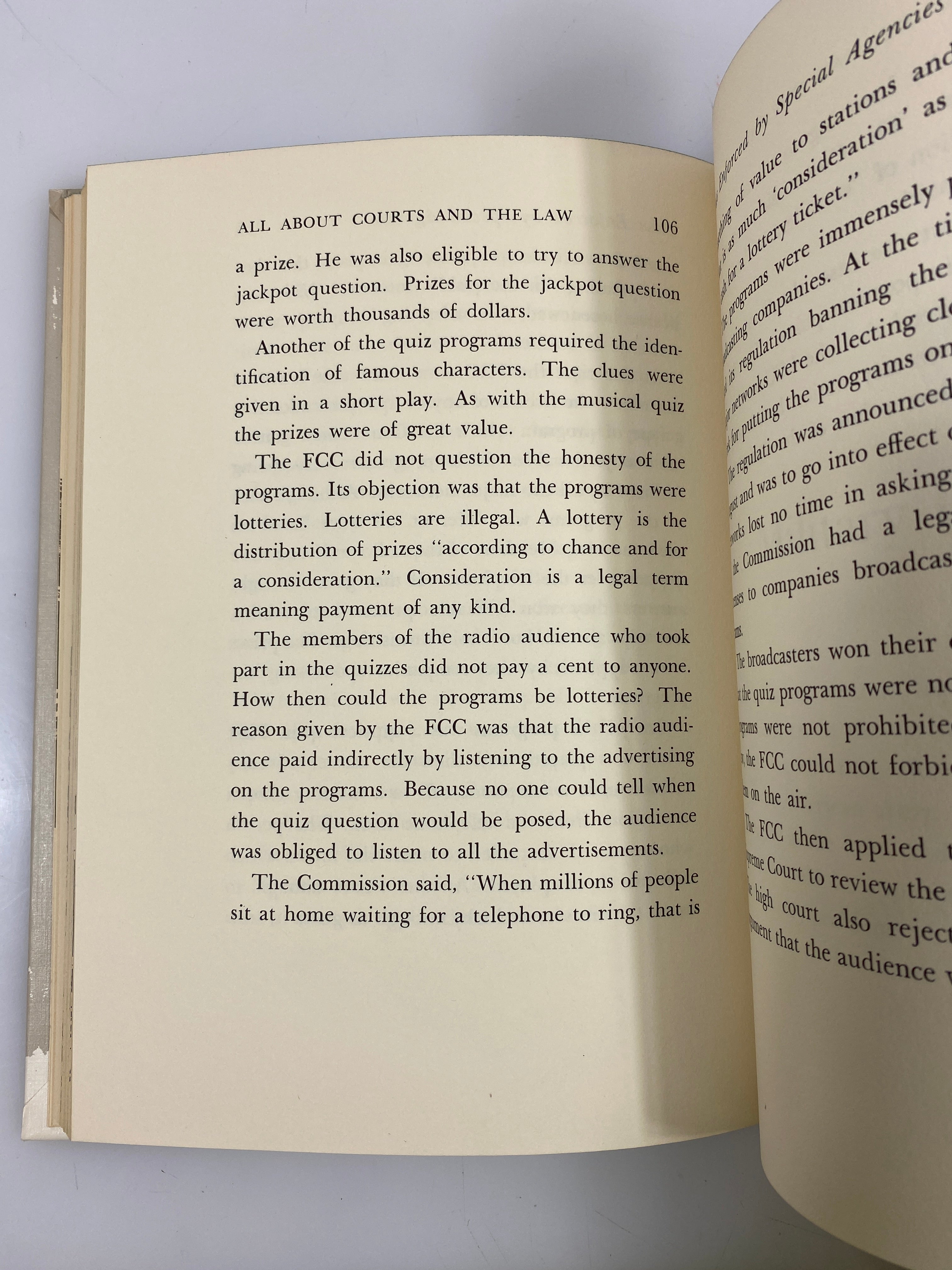 All About Courts and Law Ruth Brindze Random House 1964 HC