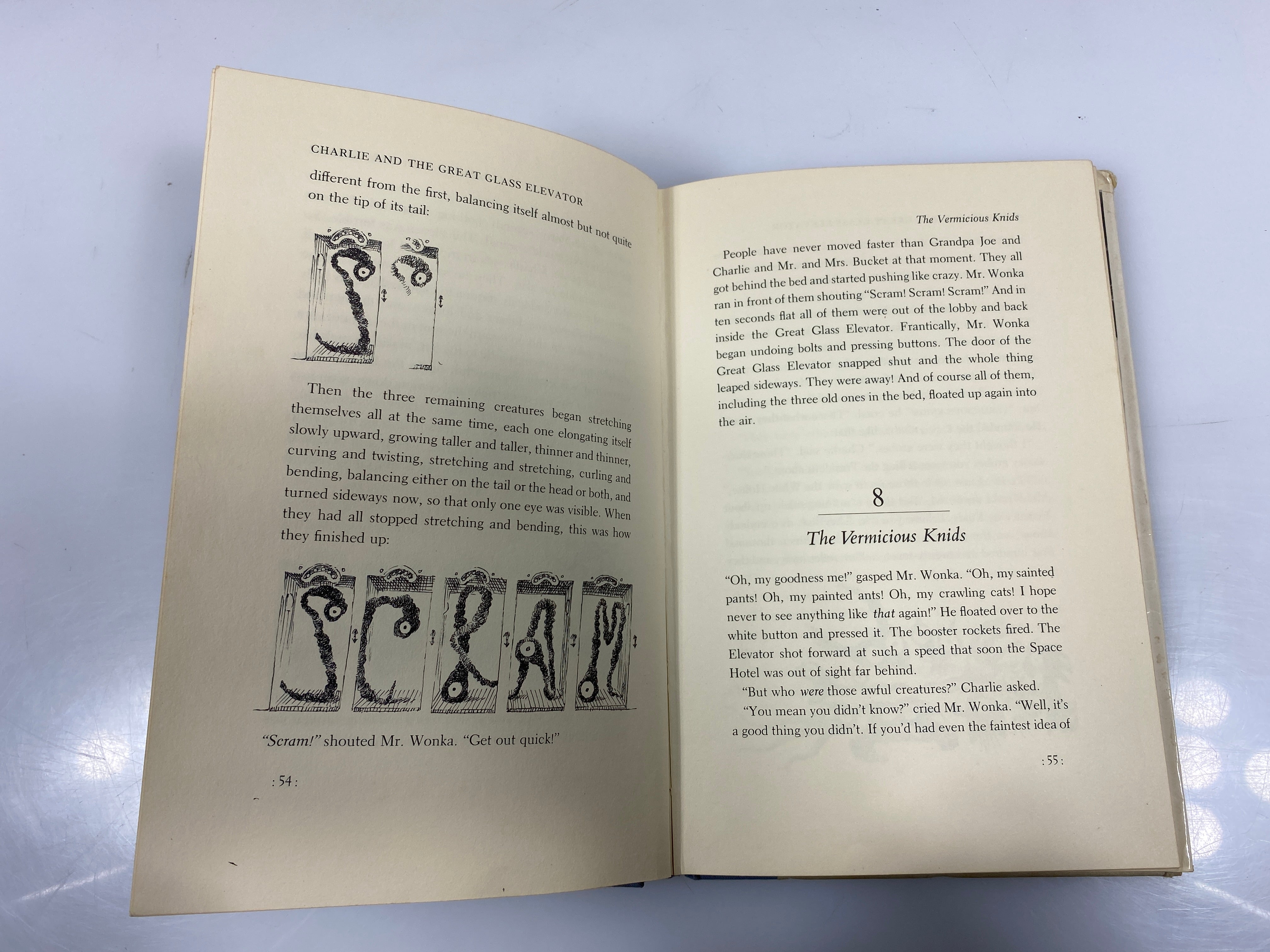 Charlie and the Great Glass Elevator by Roald Dahl 1972 HCDJ