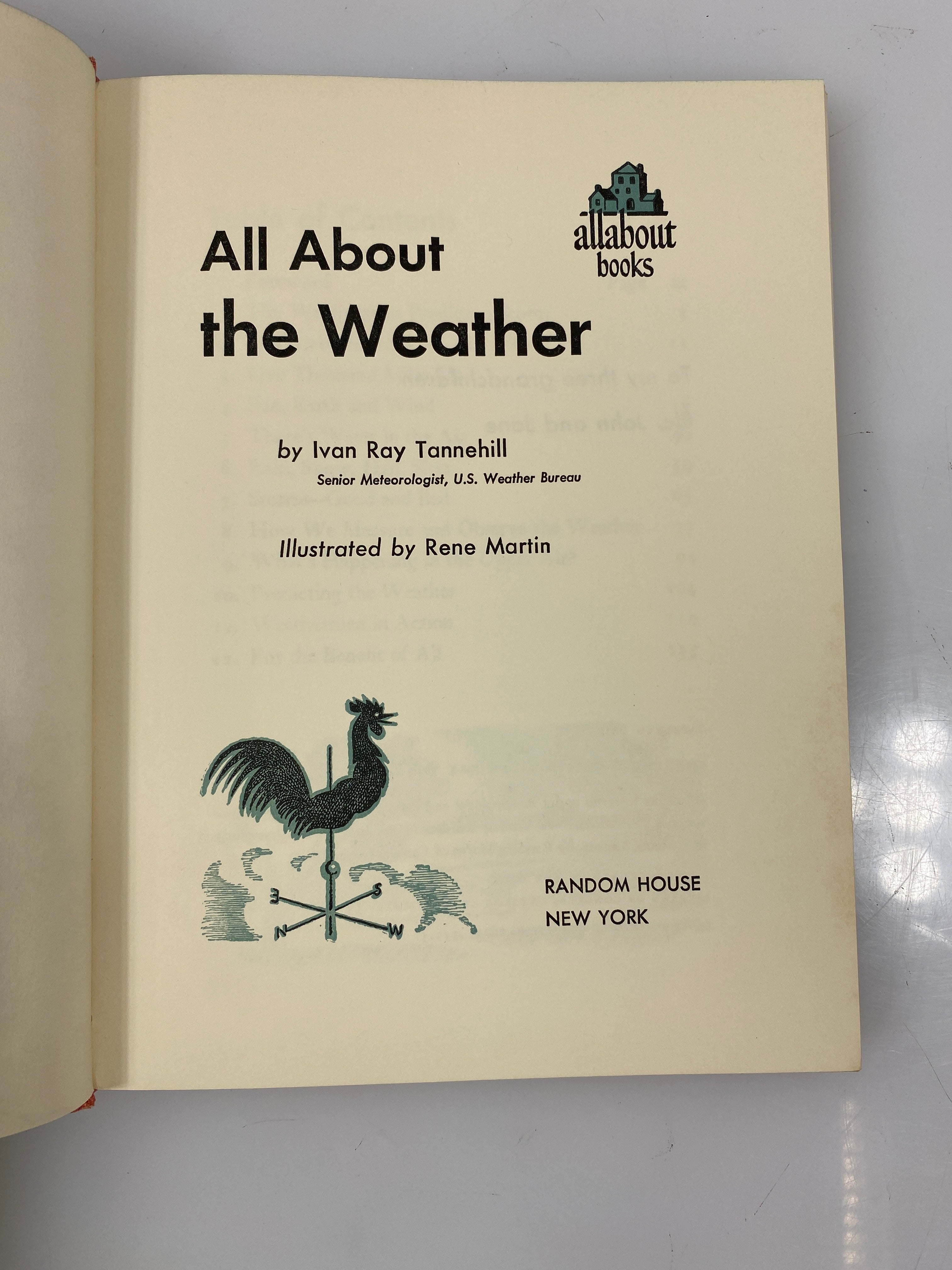 All About the Weather Ivan Tannehill Random House 1953 HCDJ