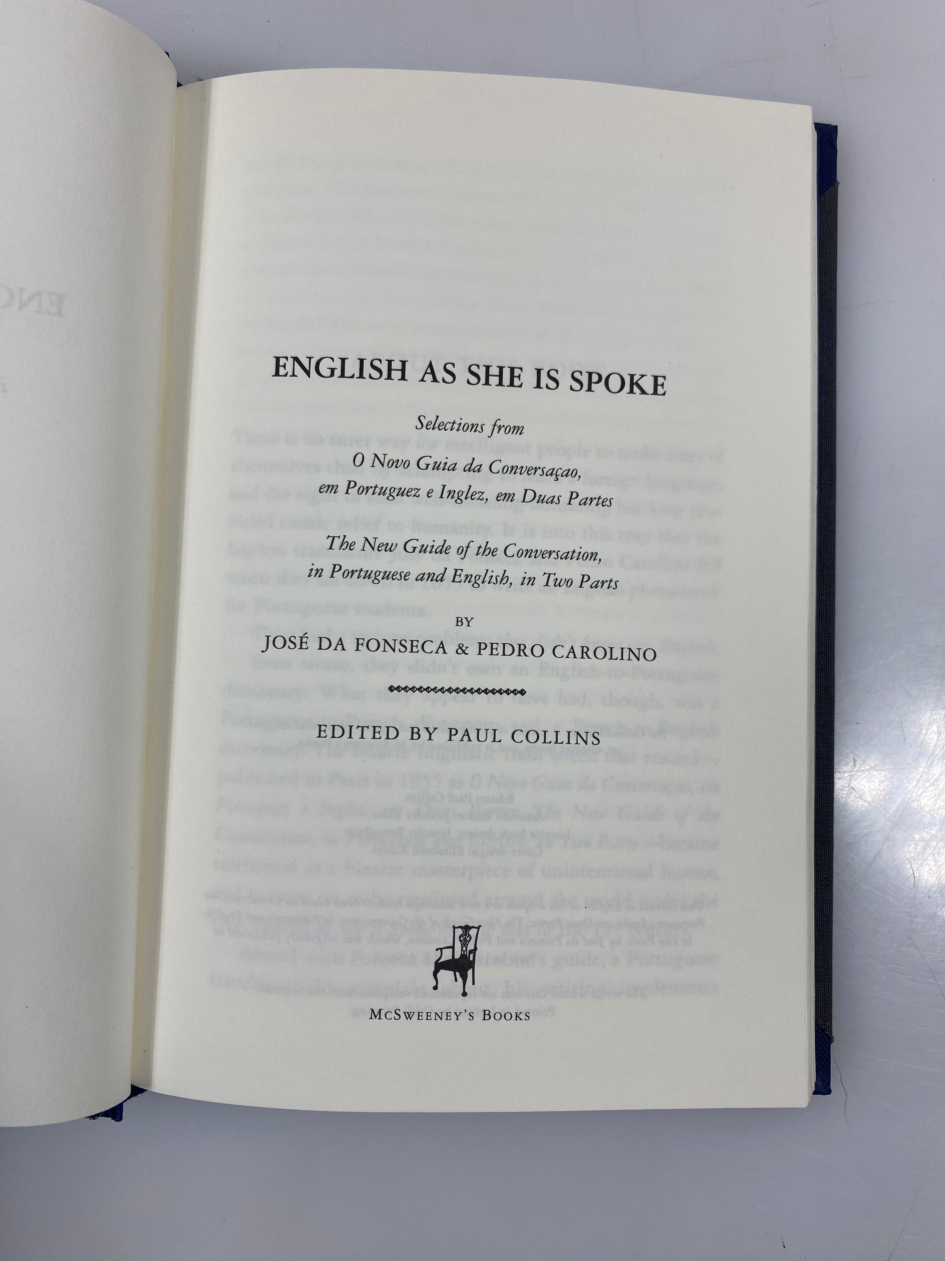 English as She is Spoke Fonseca/Carolina Reprint 2001 HC