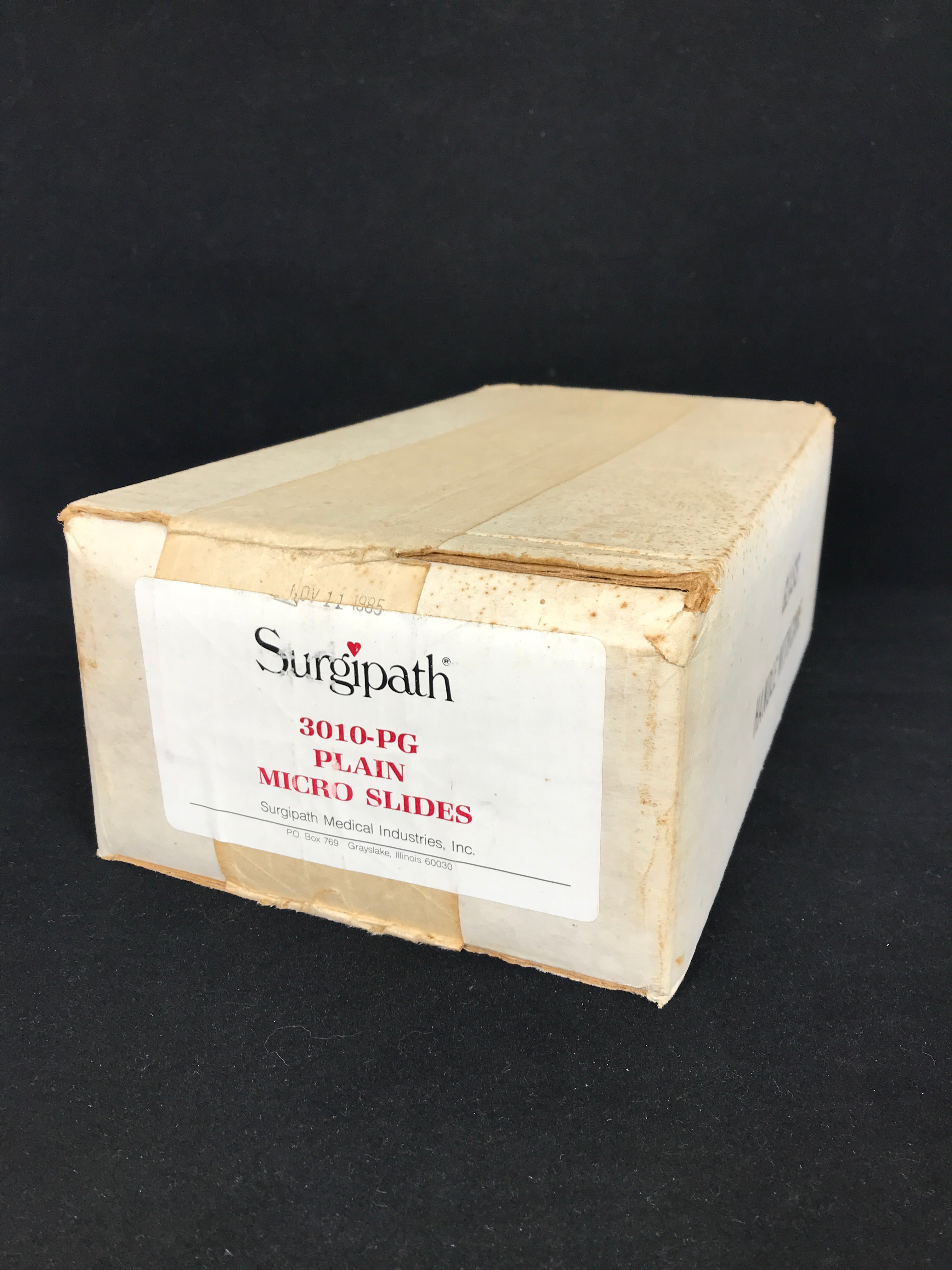 Sealed Box of 20 Surgipath Plain Micro Slides 1"x3"x1mm Plain 3010-PG