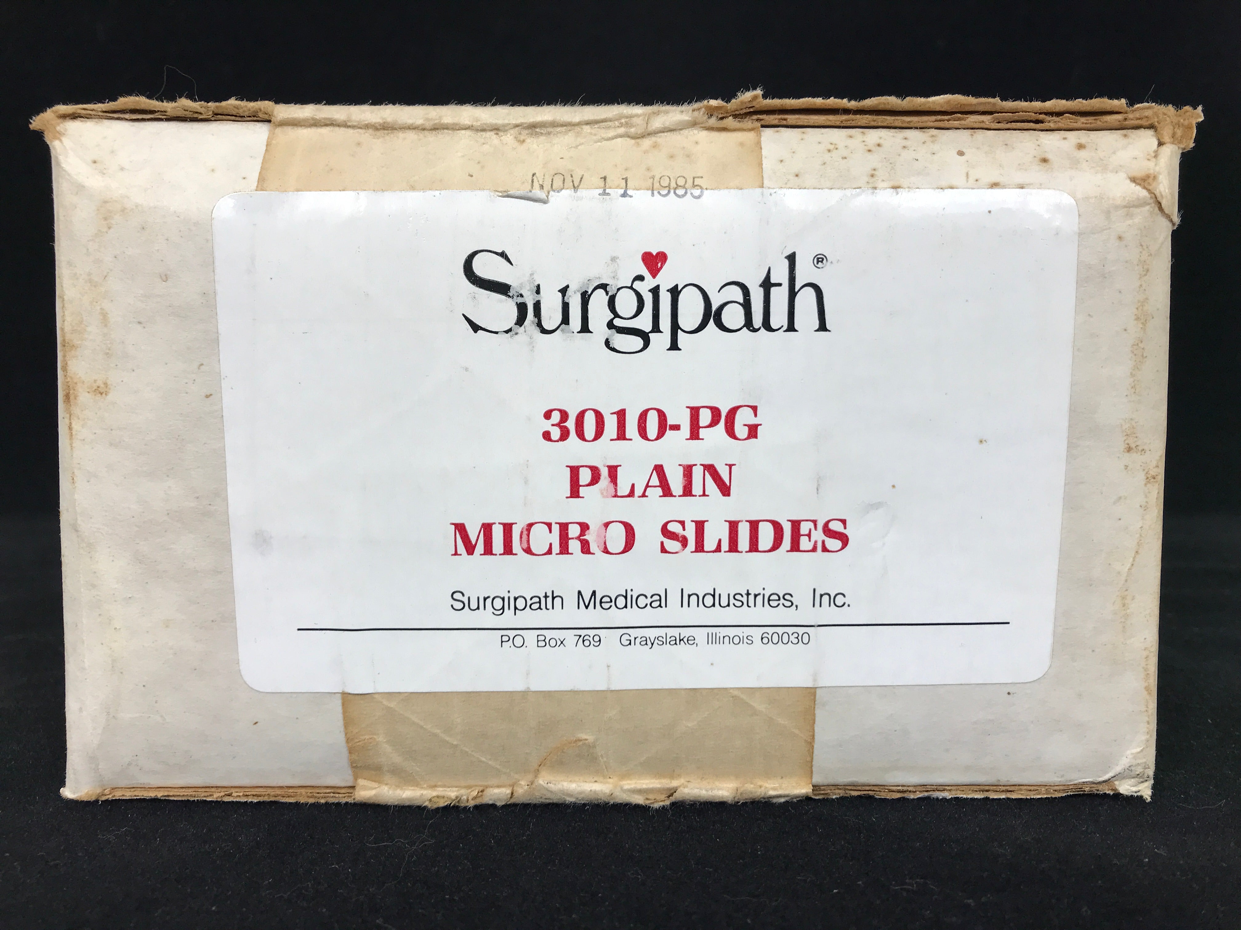 Sealed Box of 20 Surgipath Plain Micro Slides 1"x3"x1mm Plain 3010-PG