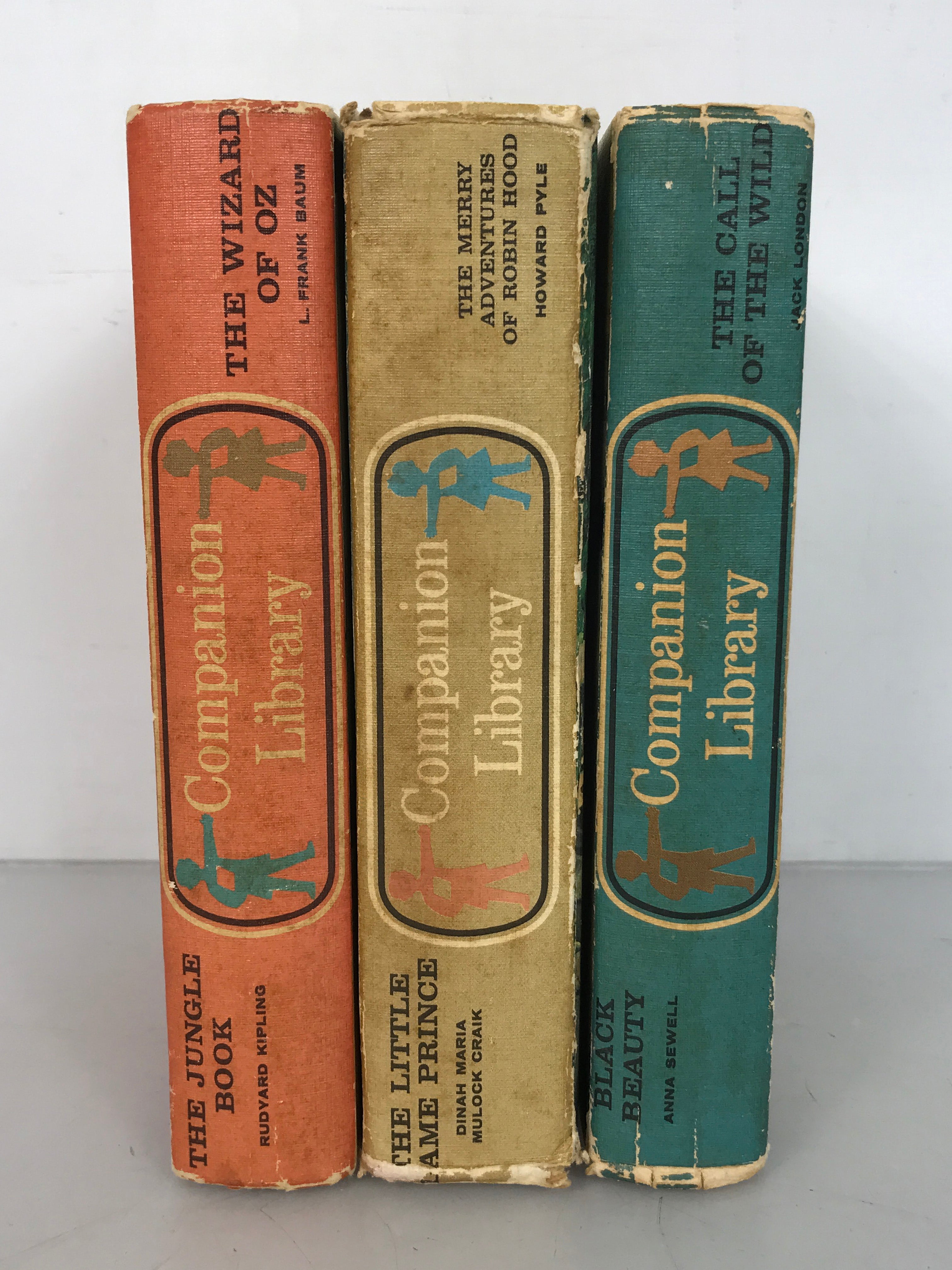 Lot of 3 Companion Library Classics The Wizard of Oz/The Jungle Book, Robin Hood/The Little Prince, and The Call of the Wild/Black Beauty HC