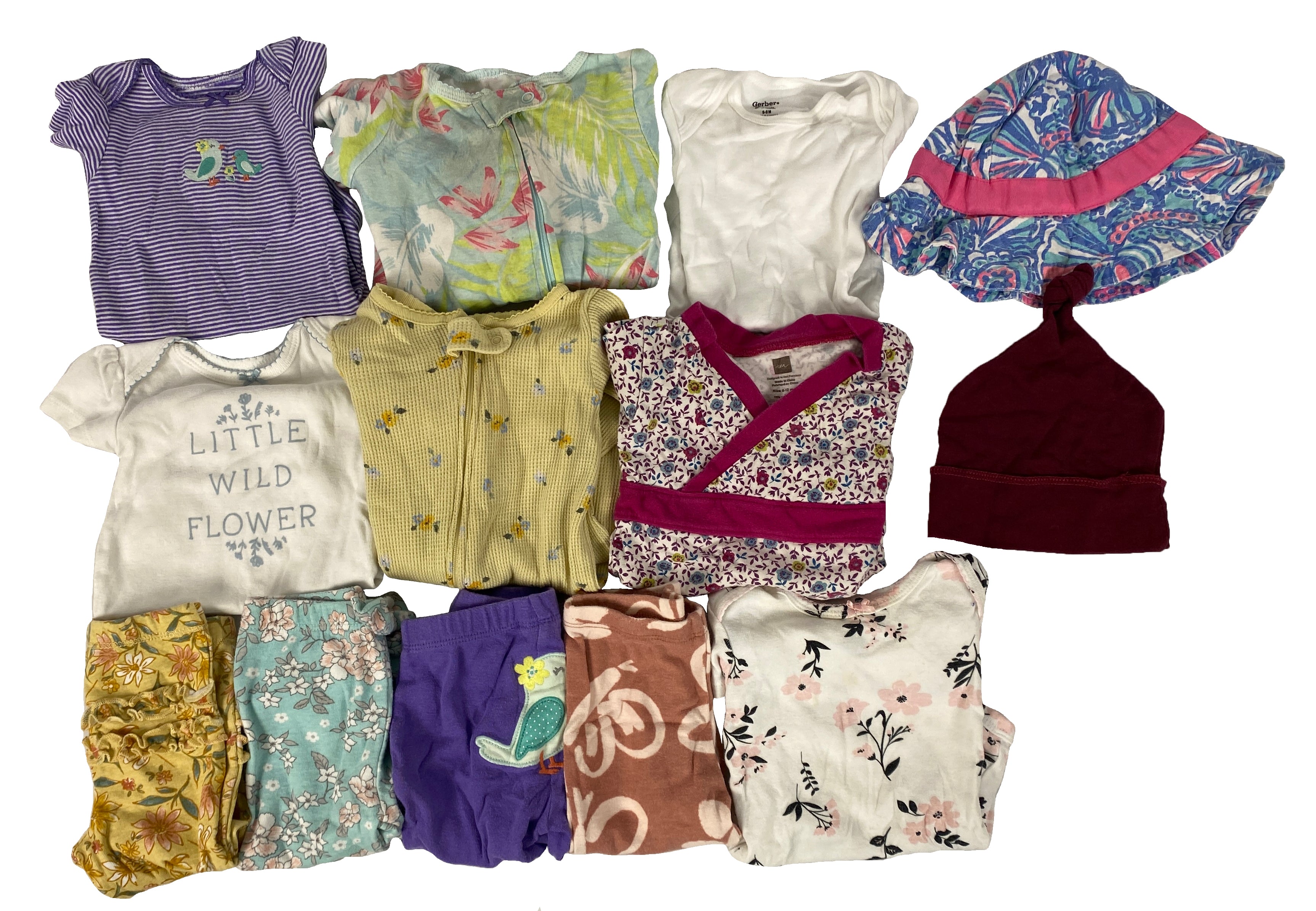 May Flowers Baby Clothing Bundle Youth Size 9-12 Months