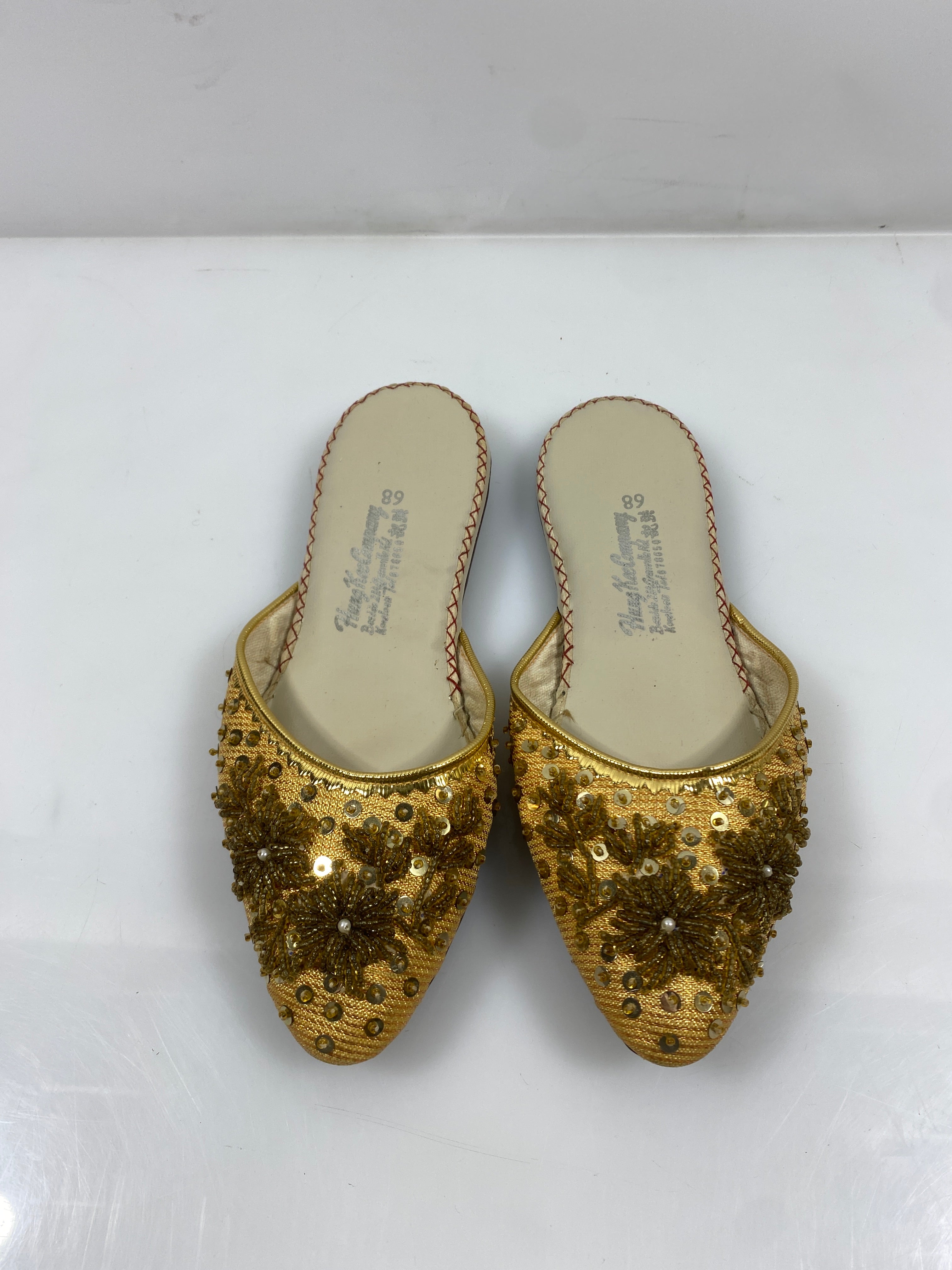 Vintage Hung Kee Company Beaded Shoes