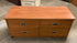 Brown Wooden 4 Drawer Lateral Dresser