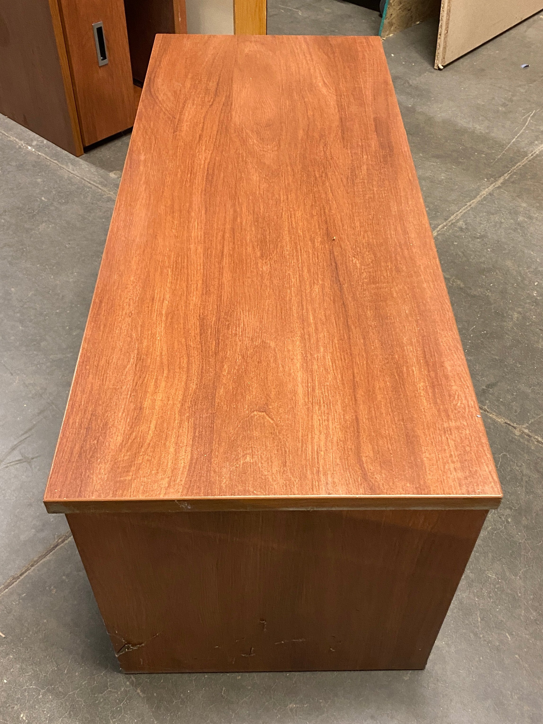 Brown Wooden 4 Drawer Lateral Dresser