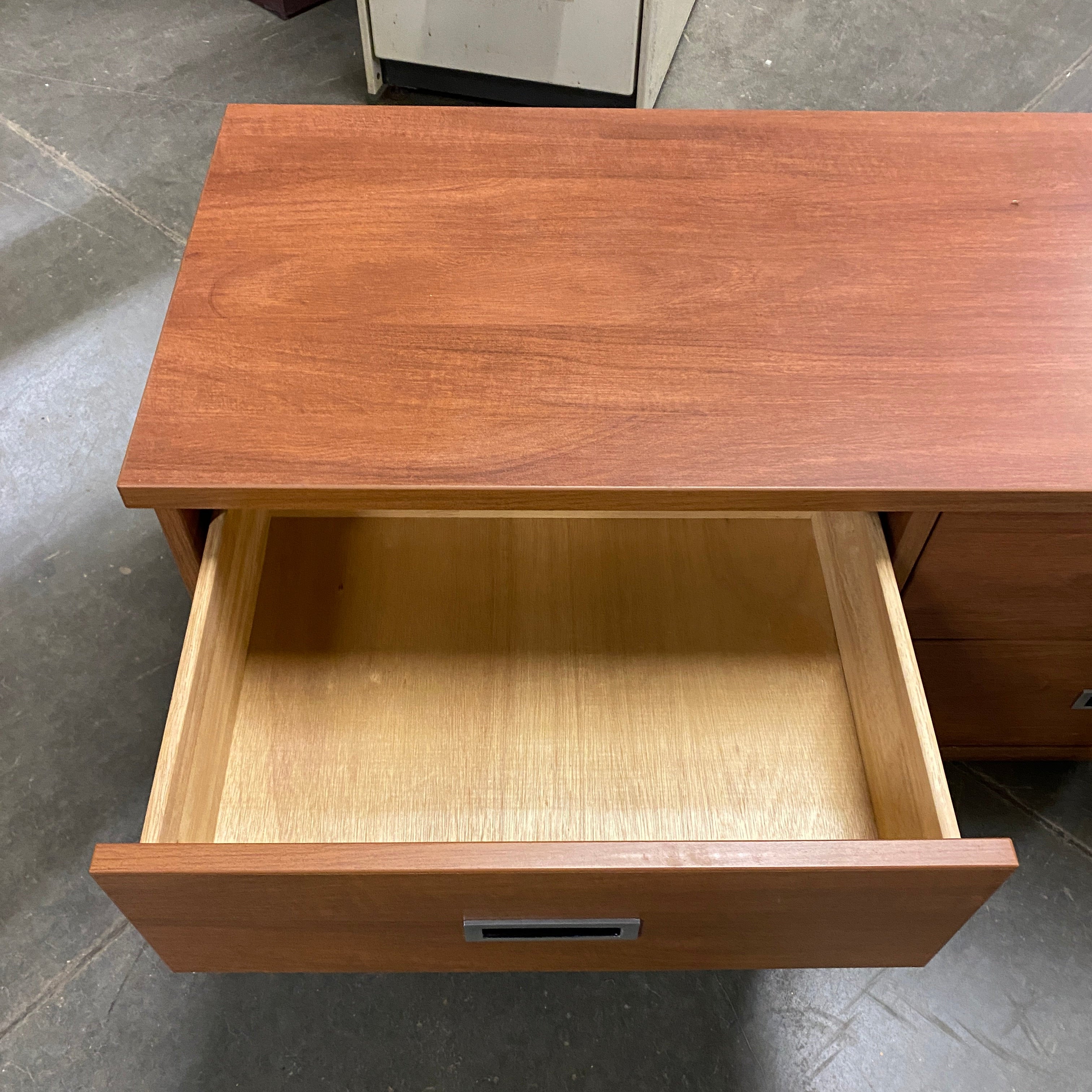 Brown Wooden 4 Drawer Lateral Dresser