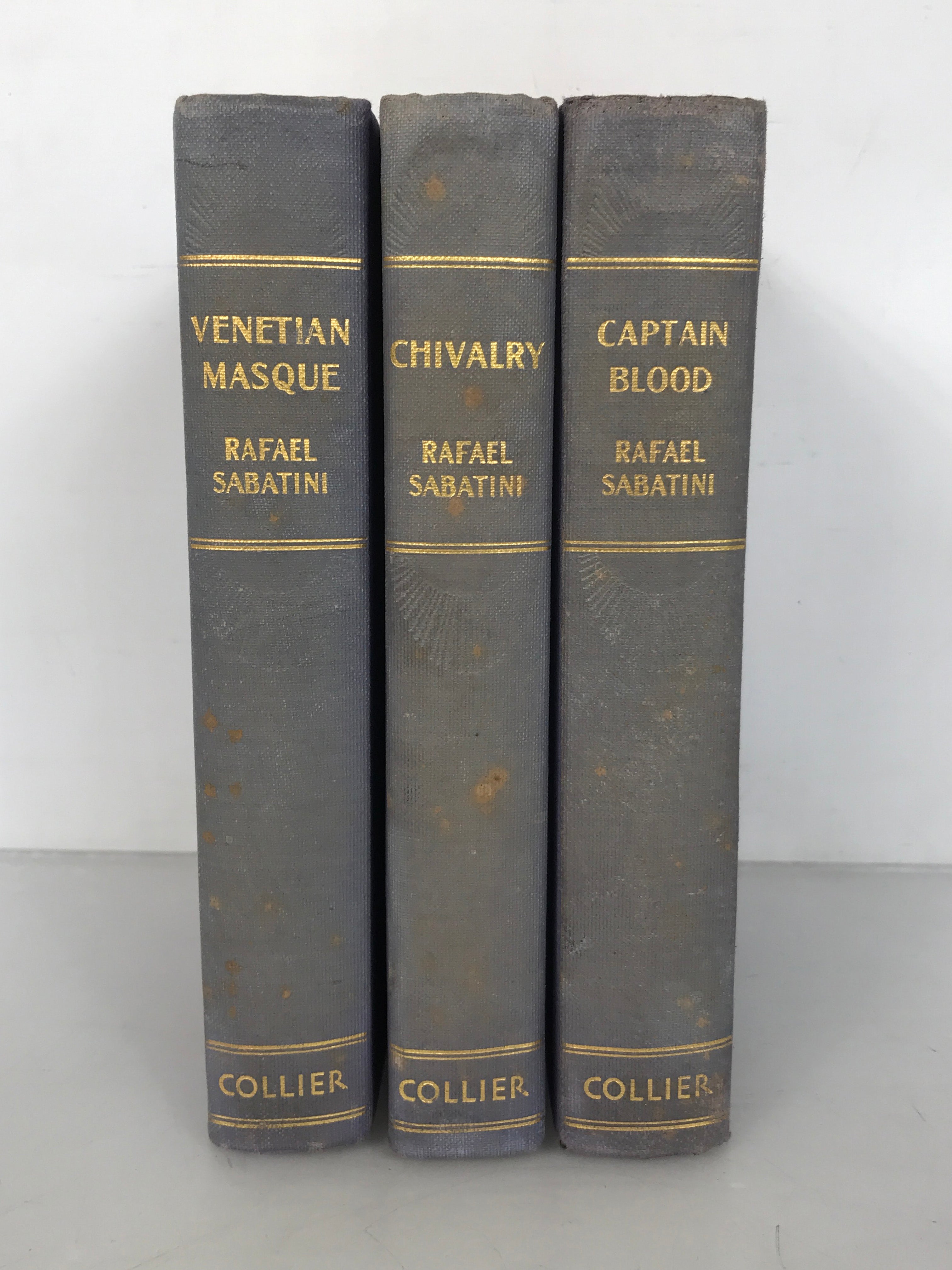 Lot of 3: Captain Blood/Chivalry/Venetian Masque by Rafael Sabatini 1924-1935 HC