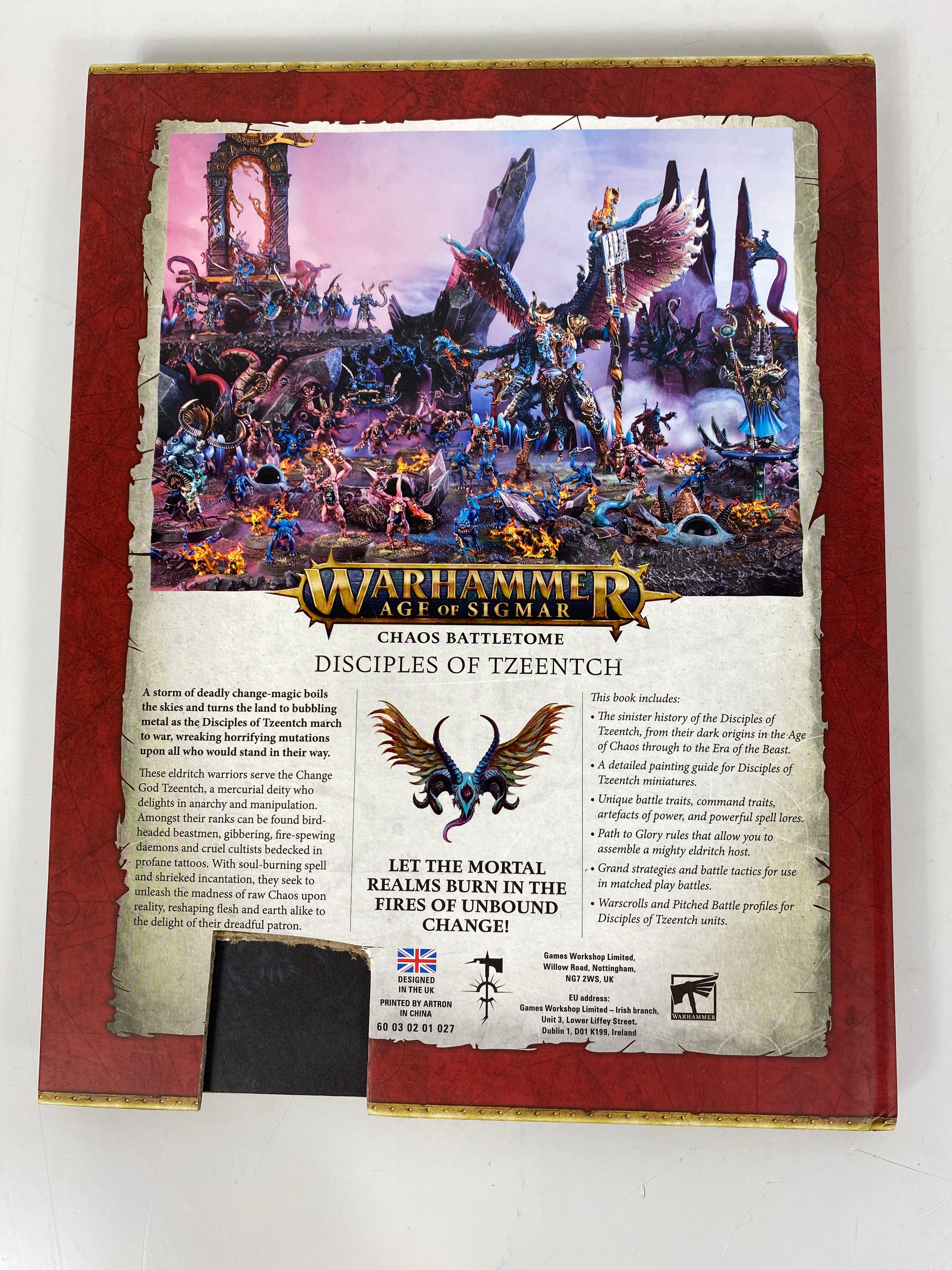 Warhammer Age of Sigmar Chaos Battletome: Disciples of Tzeentch HC 2022