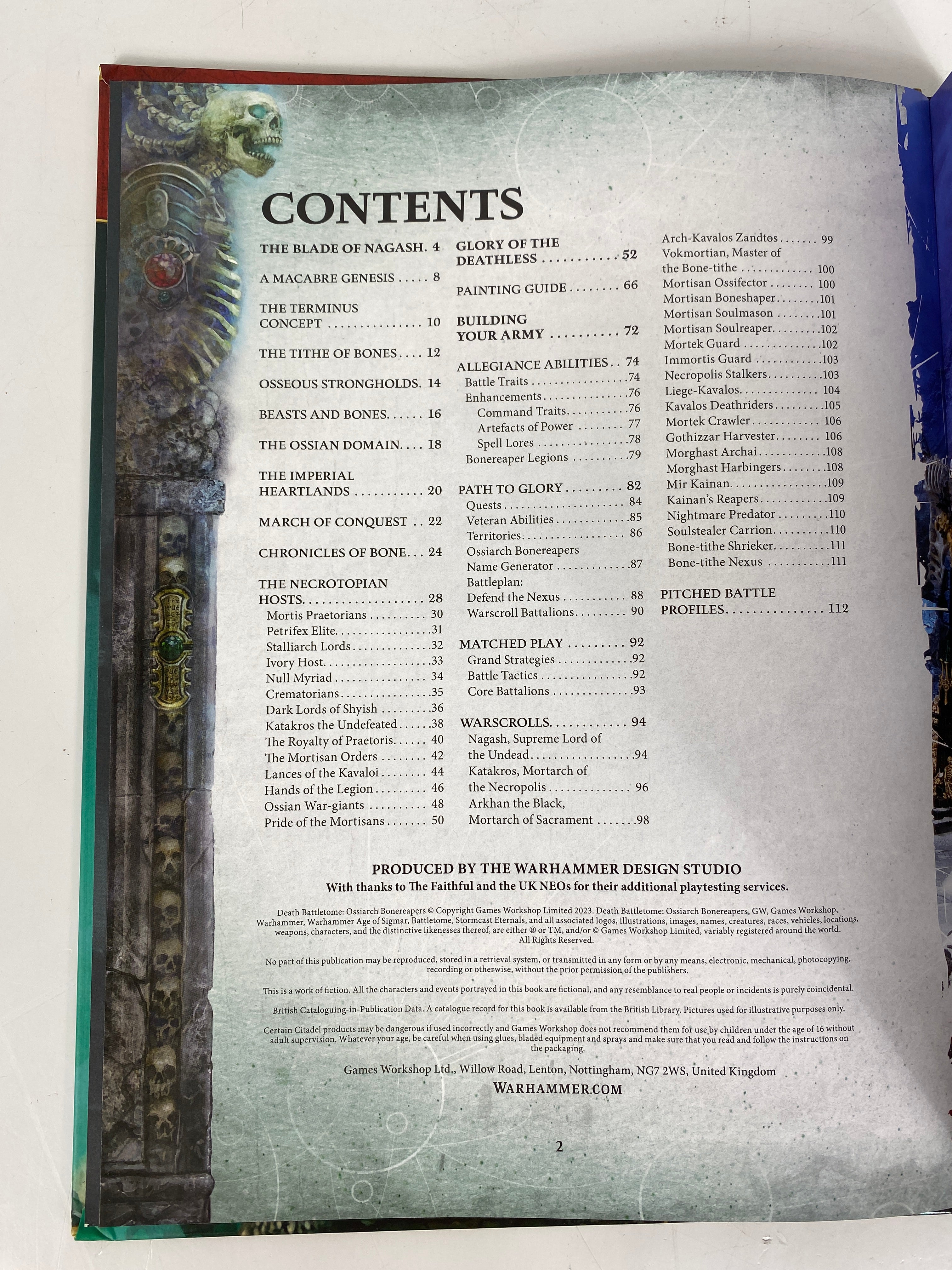 Warhammer Age of Sigmar Chaos Battletome: Ossiarch Bonereapers  HC 2023