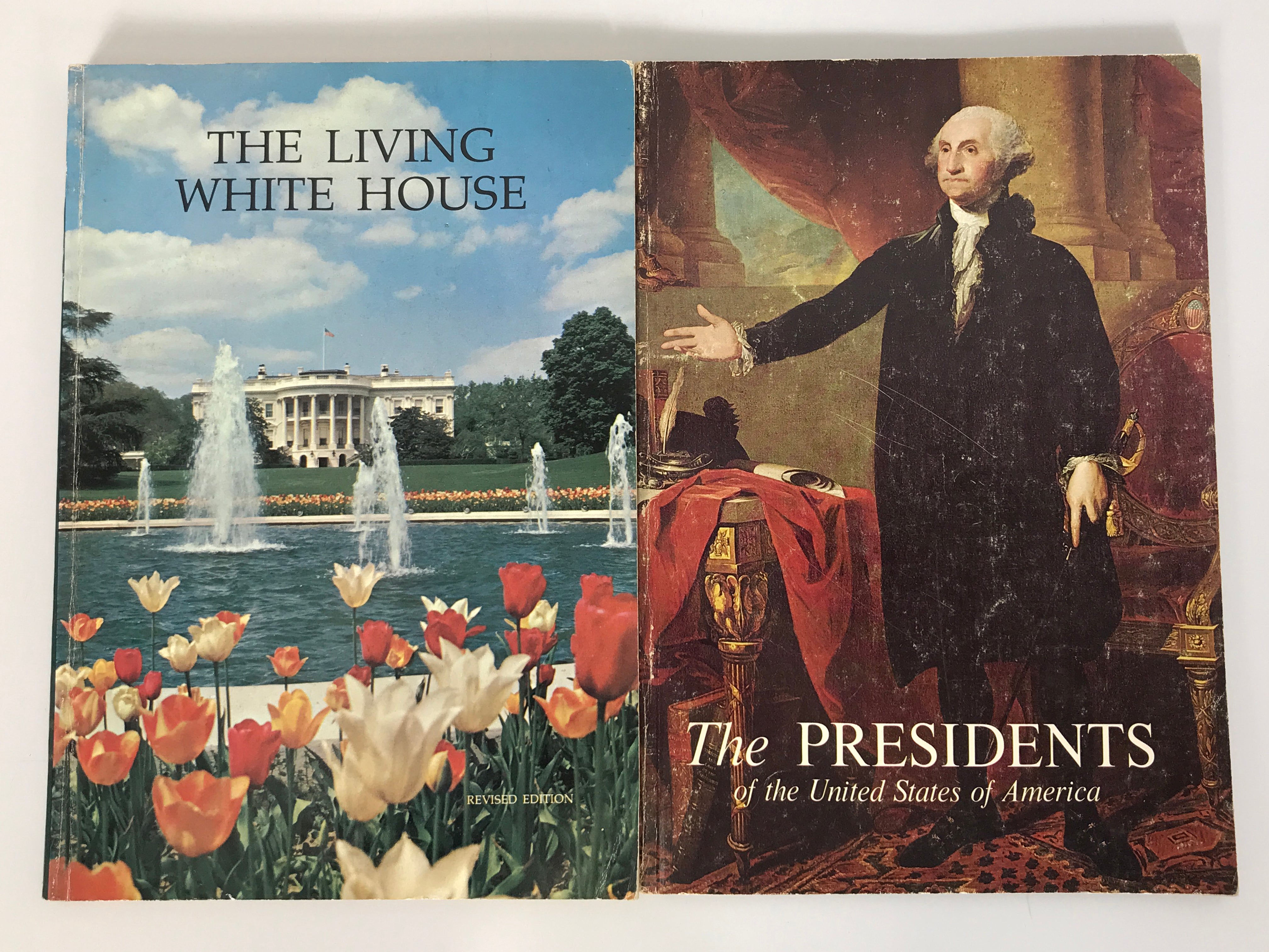 Lot of 2: The Presidents of the U.S.A. and The Living White House (1970) SC White House Historical Association