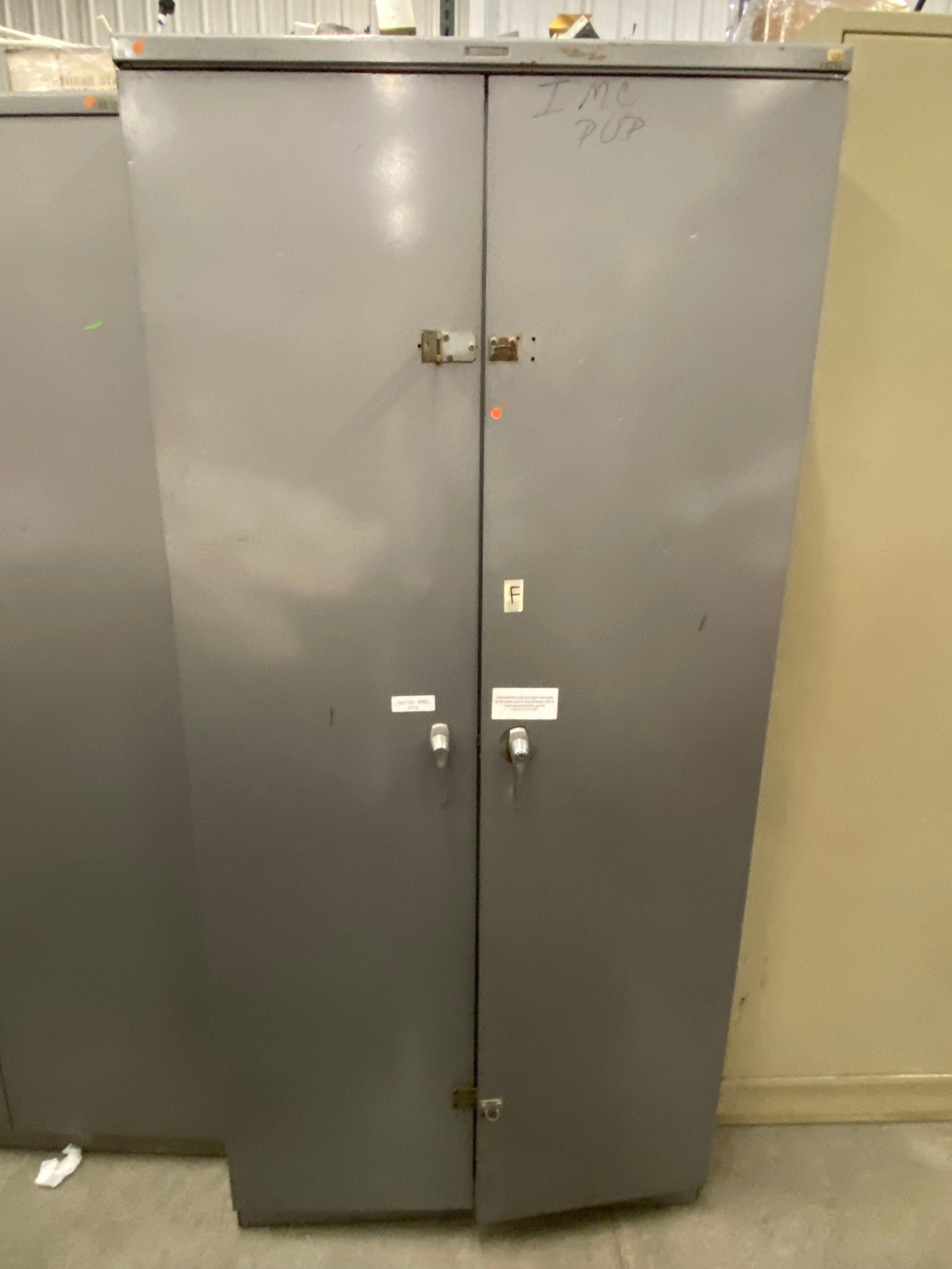 Steelcase Grey 2-Door Lockable Cabinet