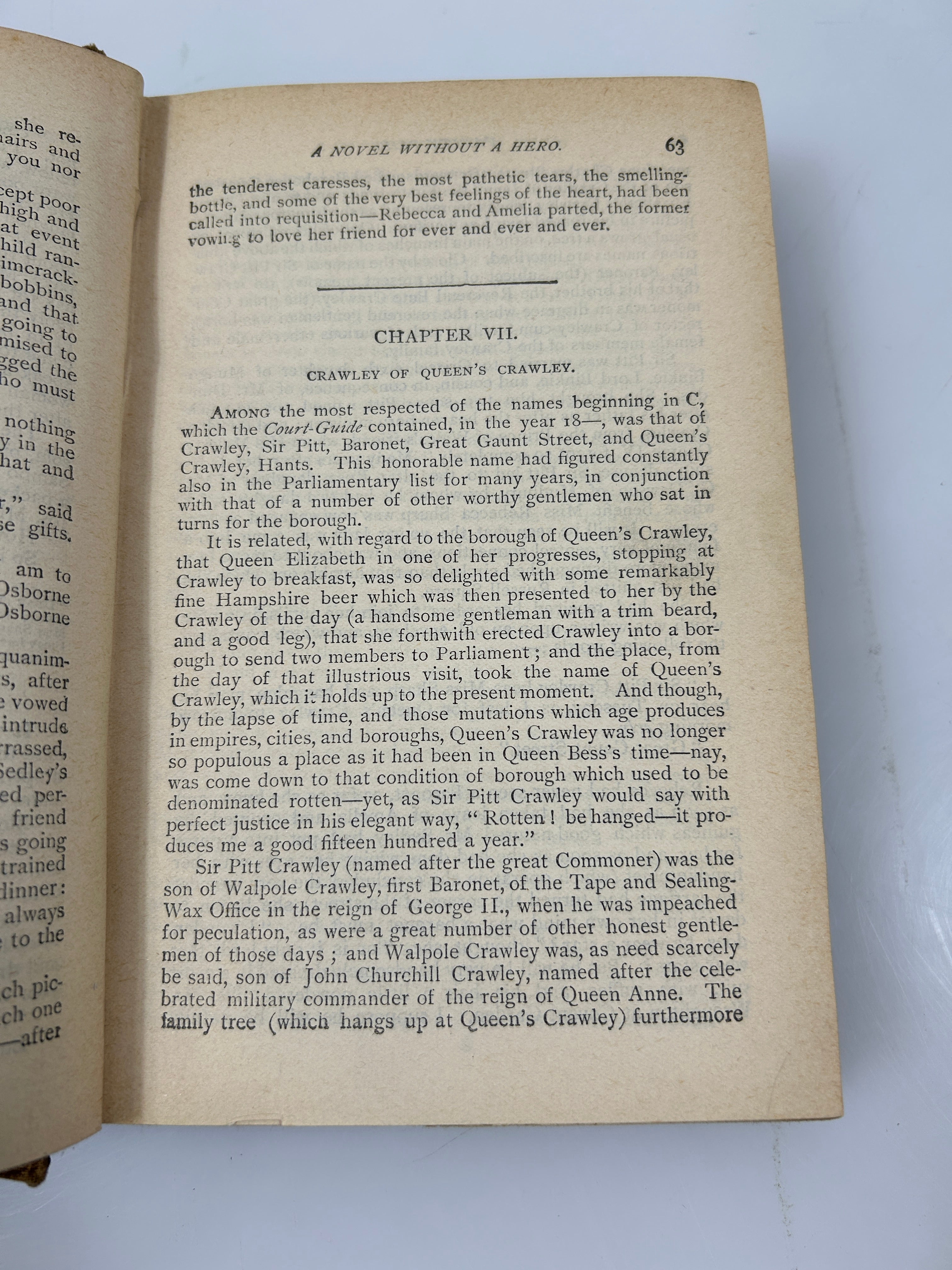 Vanity Fair by William Makepeace Thackeray 1887 Belford, Clarke & Co Caxton Edition