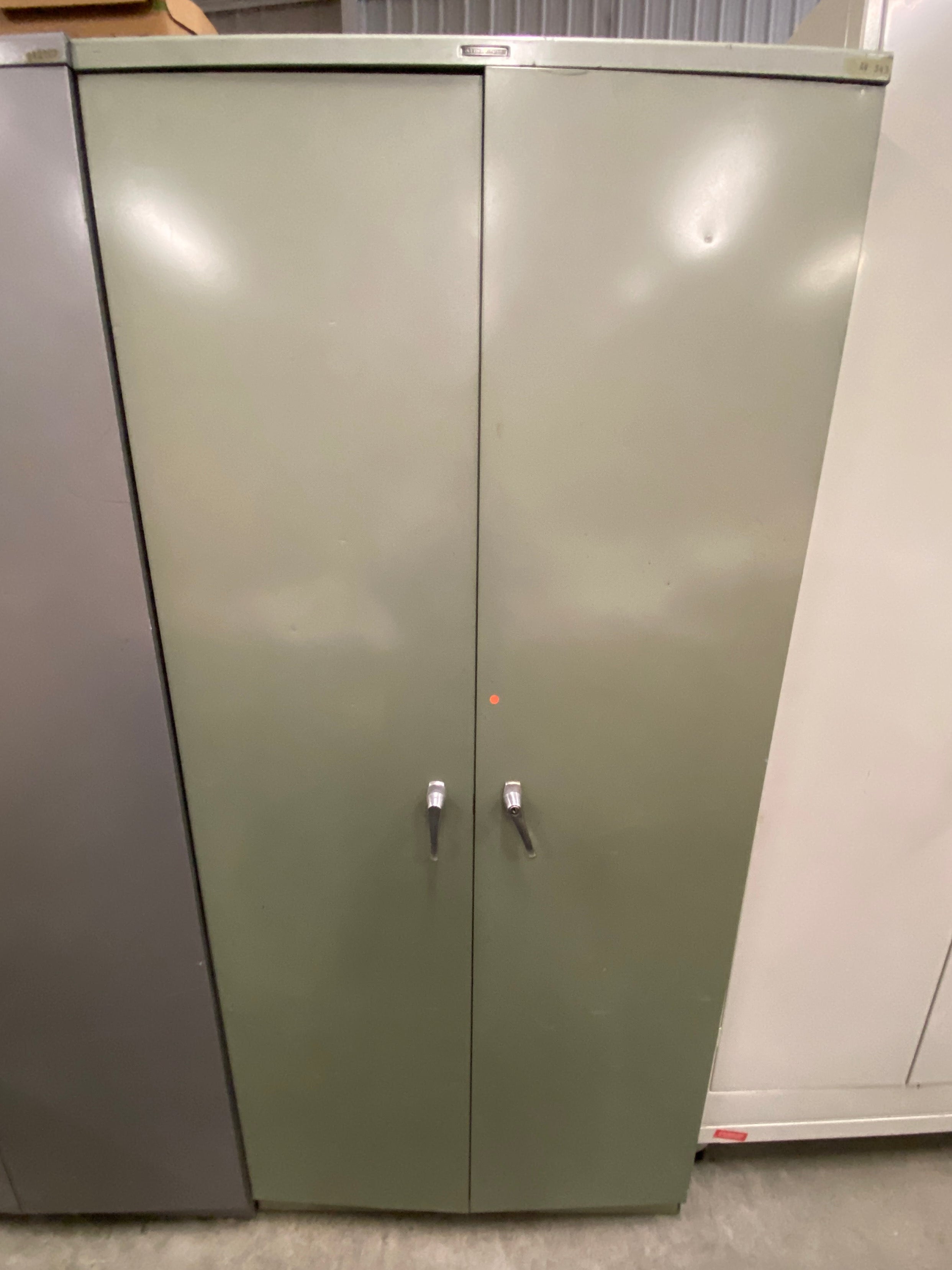 Steelcase Green 2-Door Lockable Cabinet