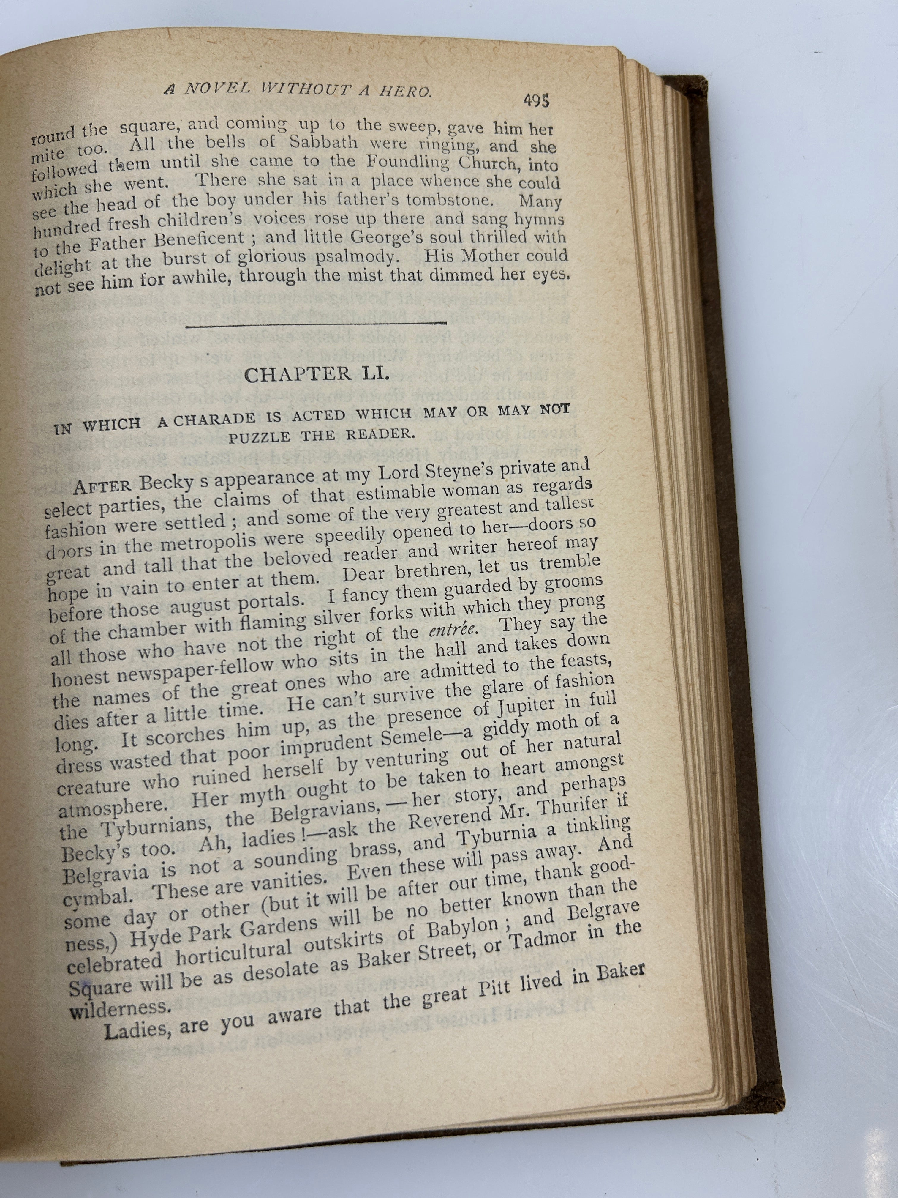 Vanity Fair by William Makepeace Thackeray 1887 Belford, Clarke & Co Caxton Edition