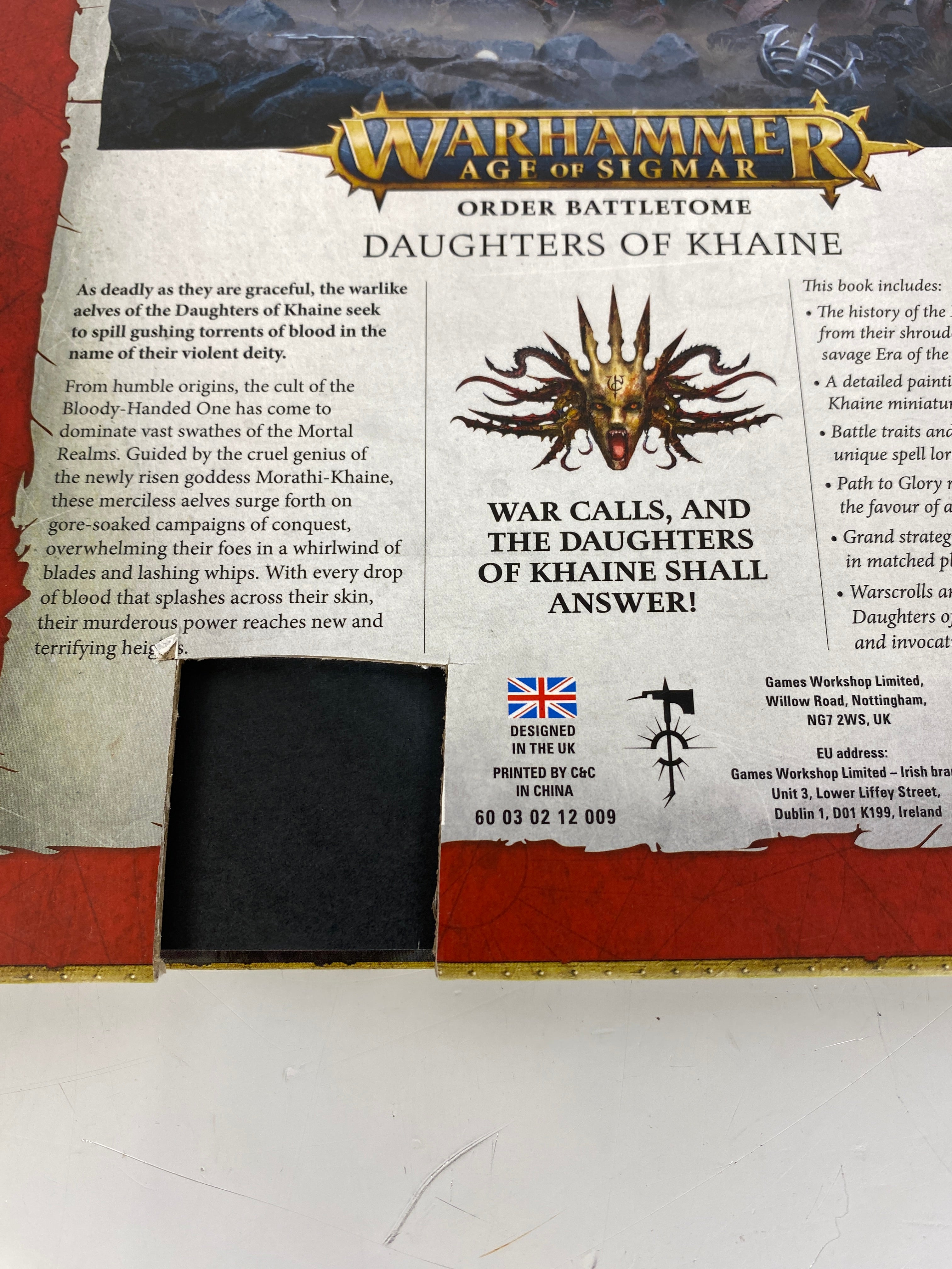 Warhammer Age of Sigmar Chaos Battletome: Daughters of Khaine  HC 2022