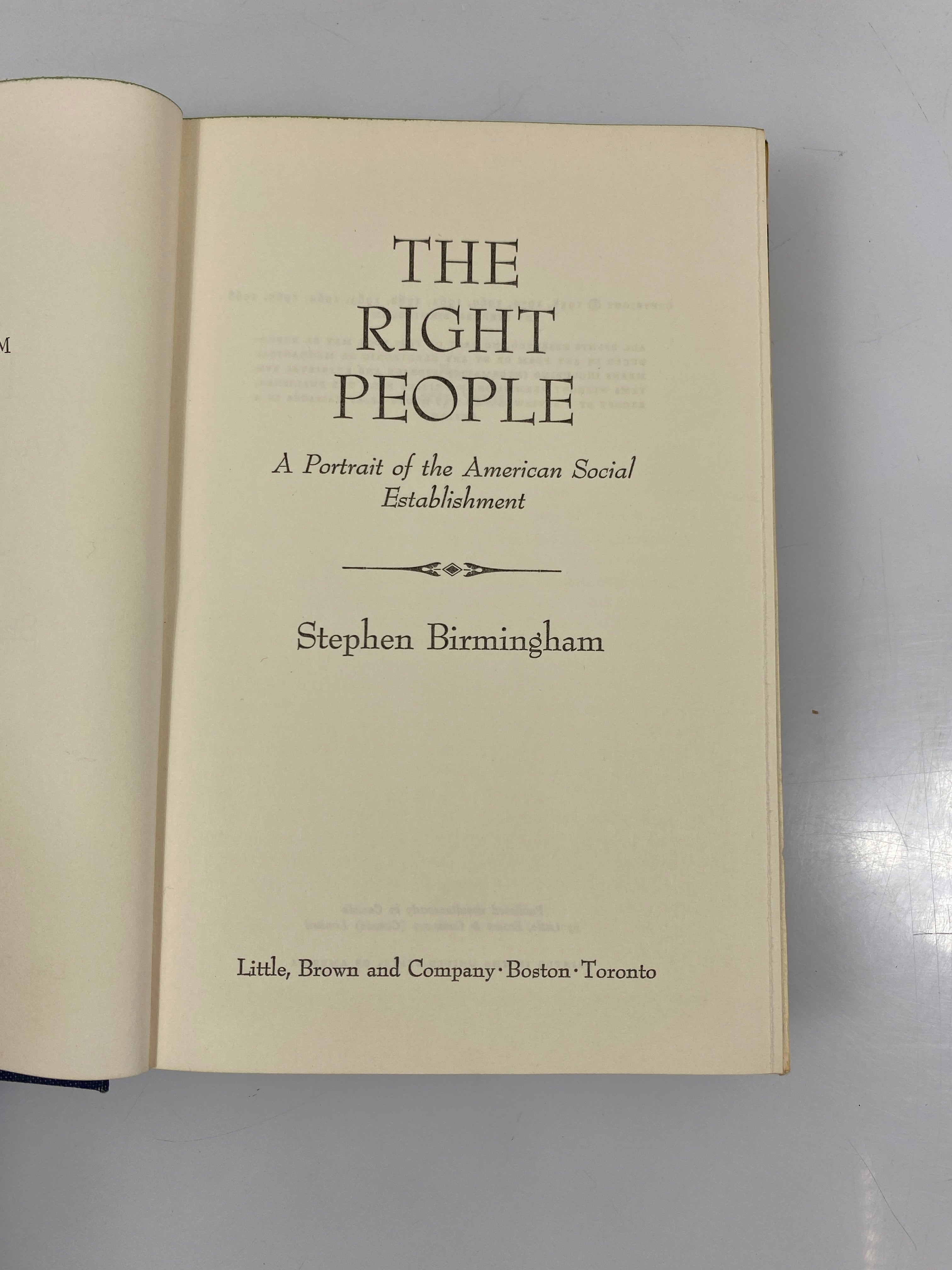 The Right People by Birmingham 1968 HCDJ BCE