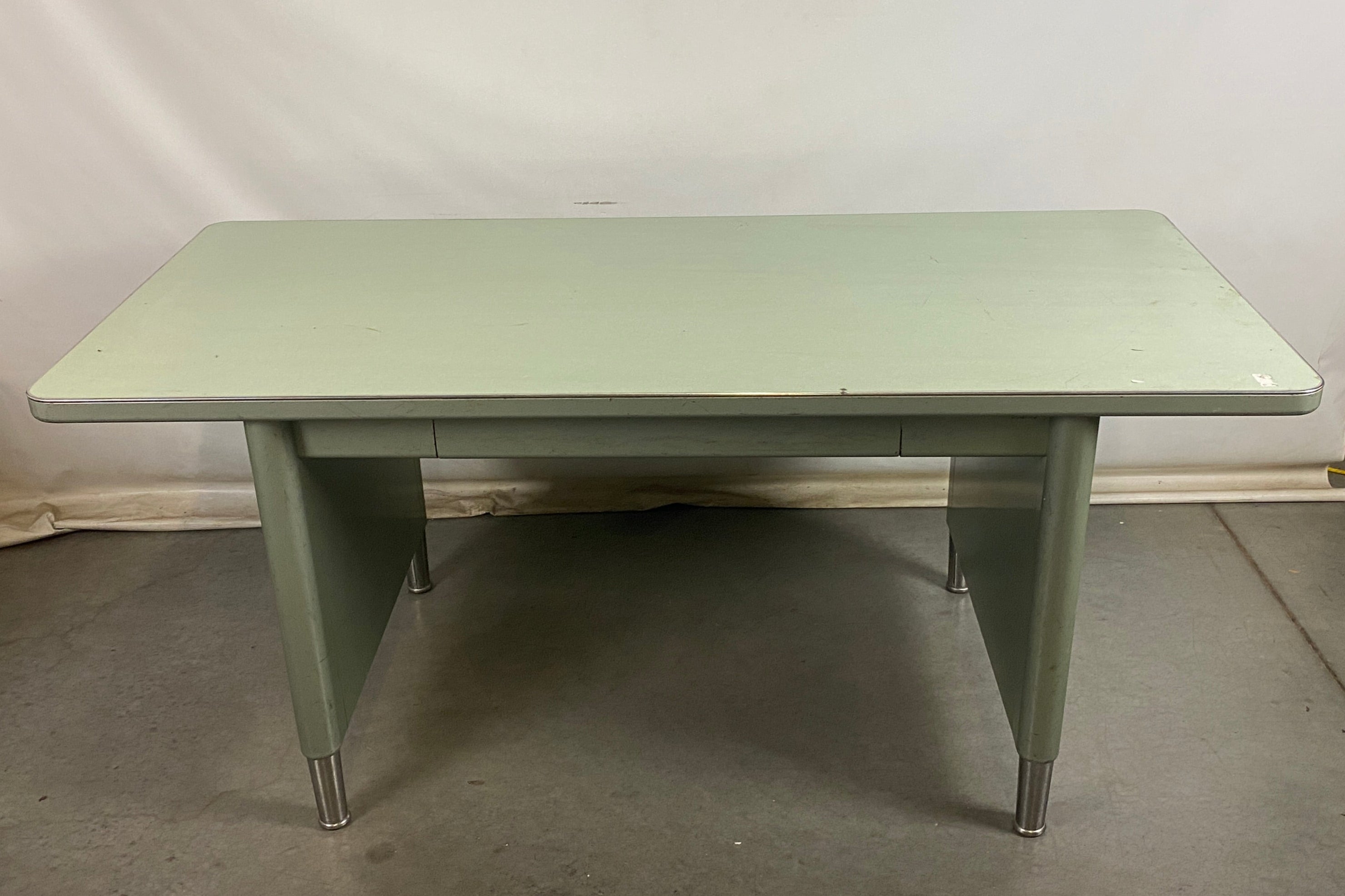 Steelcase Sea Green 1 Drawer Desk