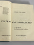 Systems and Procedures by Victor Lazzaro (1959) A Handbook for Business an Industry Vintage HC DJ