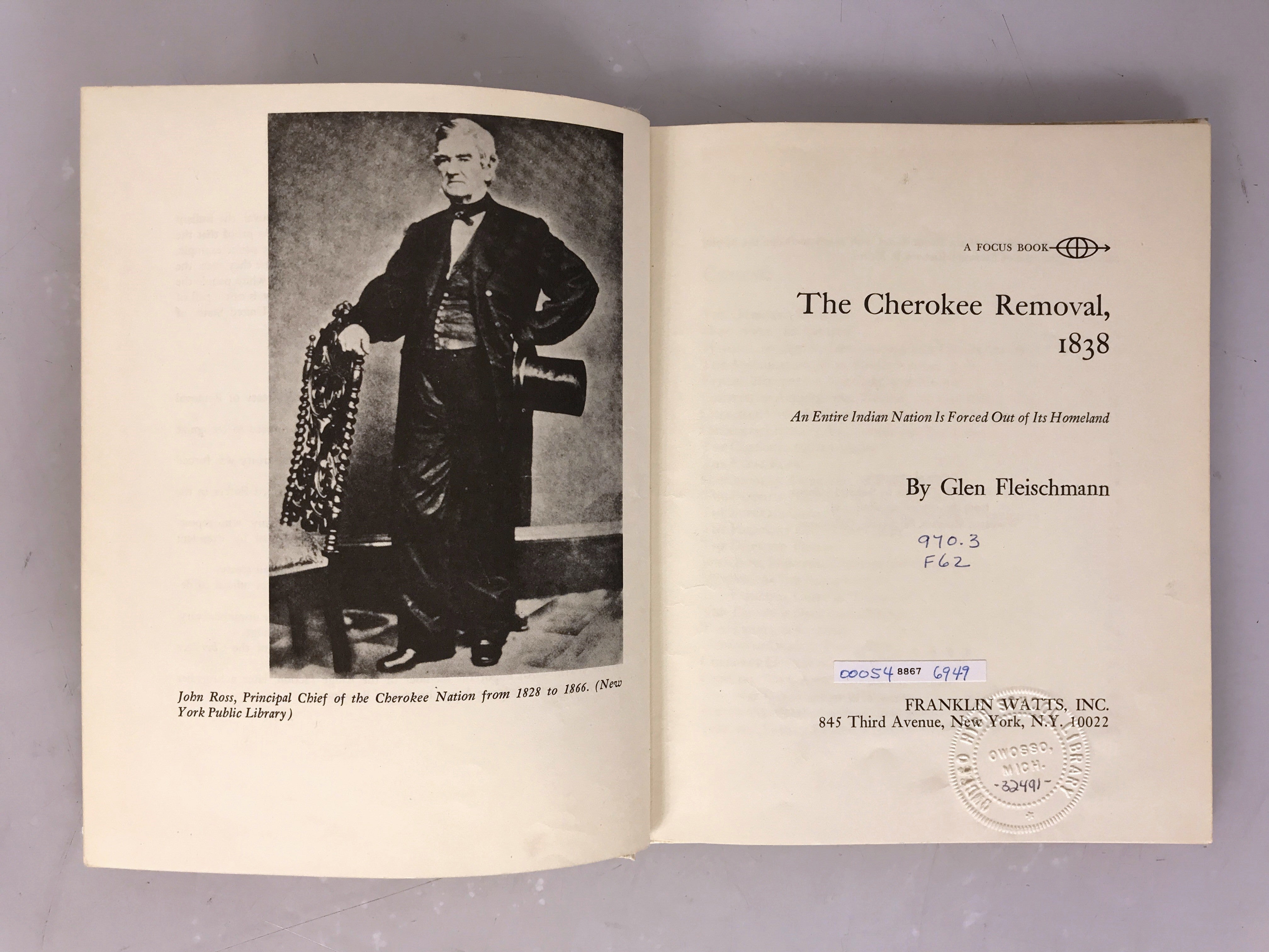The Cherokee Removal, 1838 Glen Fleischmann HC 1971