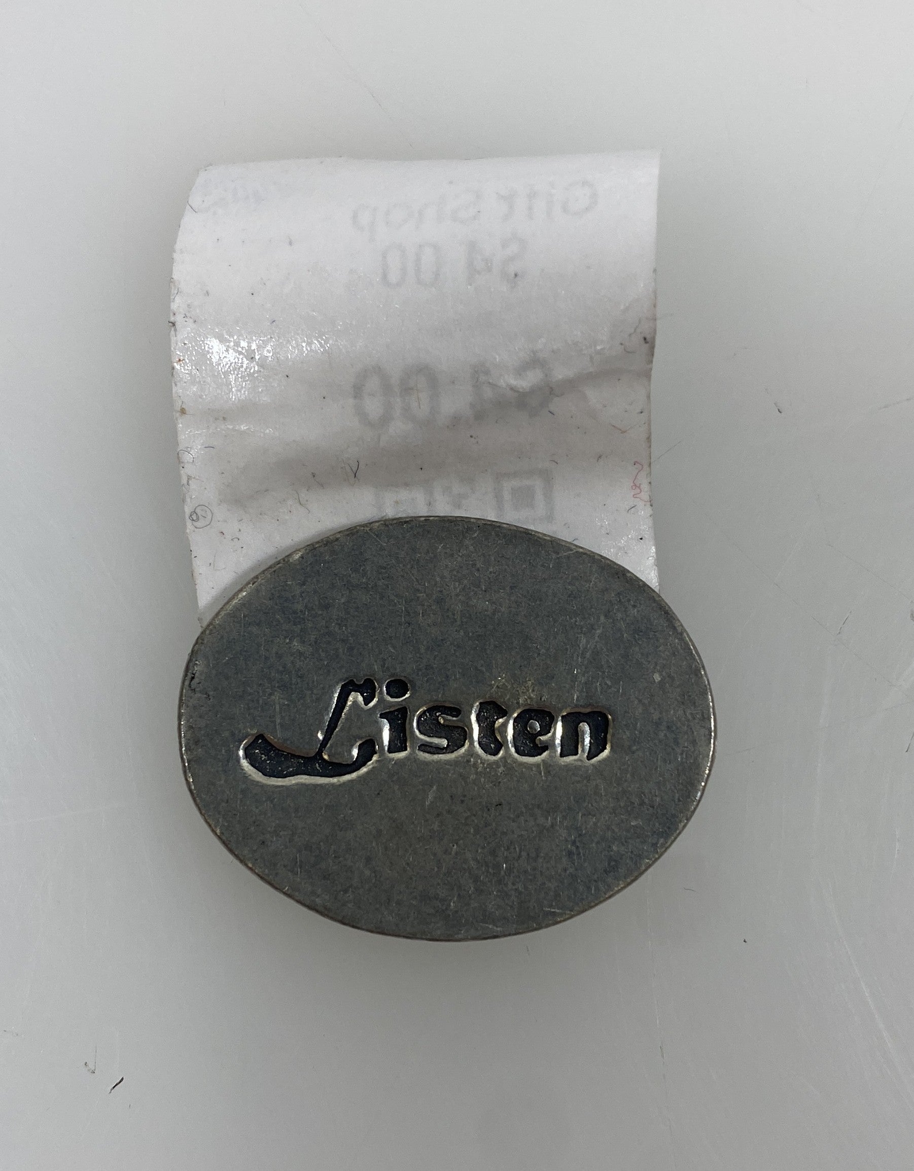 Lead-Free Treble Clef And Listen Pocket Token