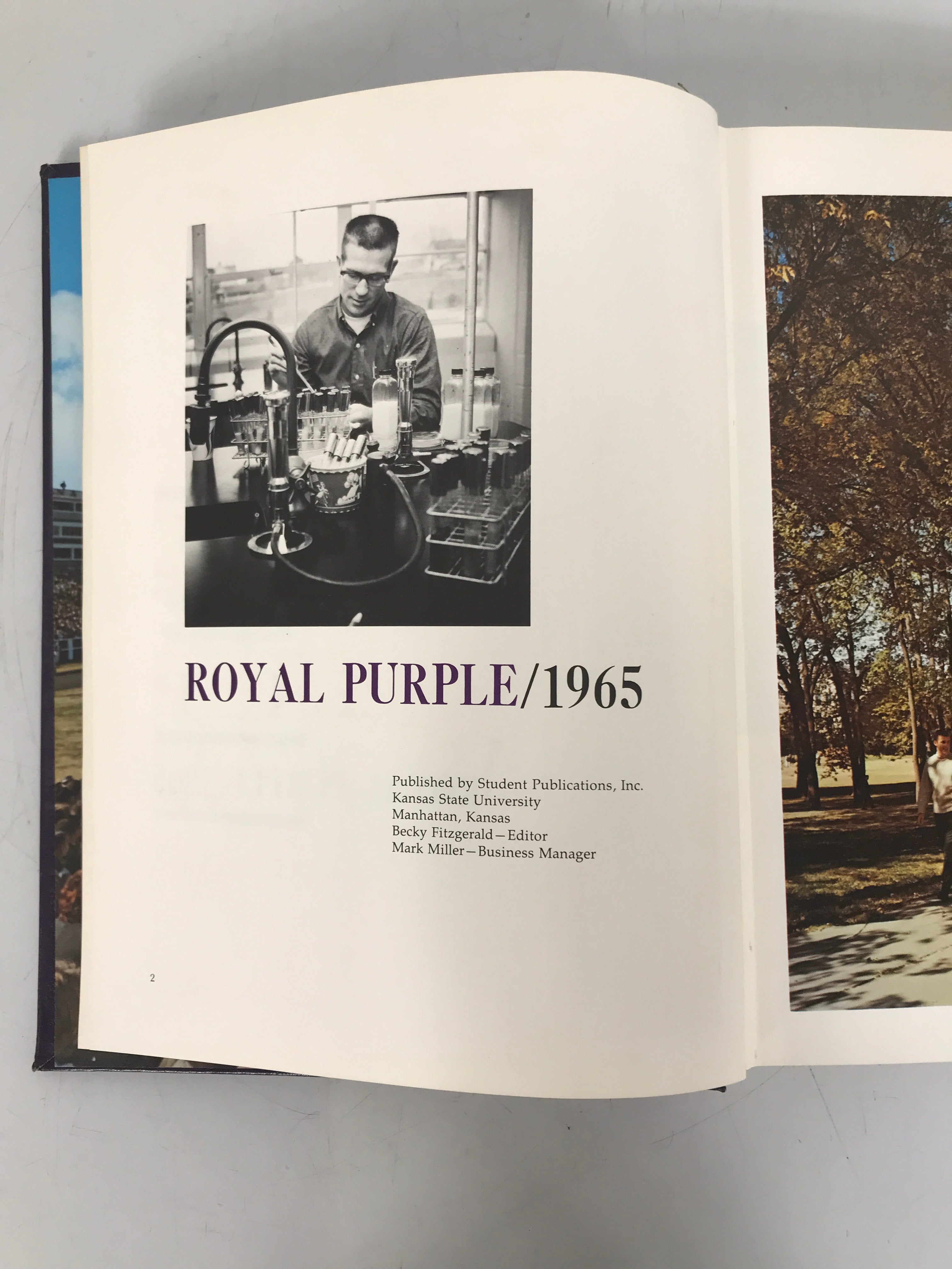1965 Kansas State University Yearbook "Royal Purple" HC