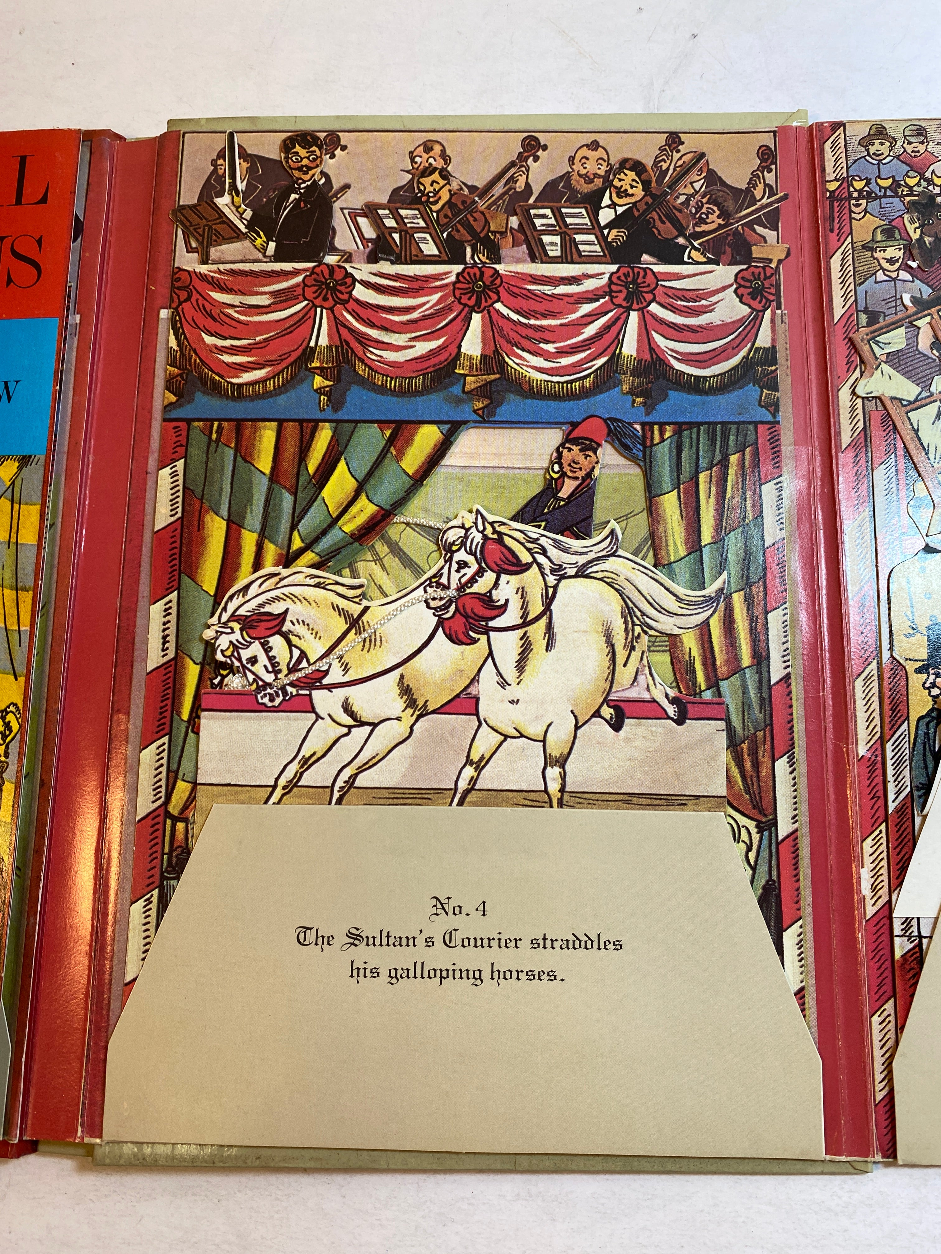 International Circus Adaptation of Antique Pop Up Book HC 1979