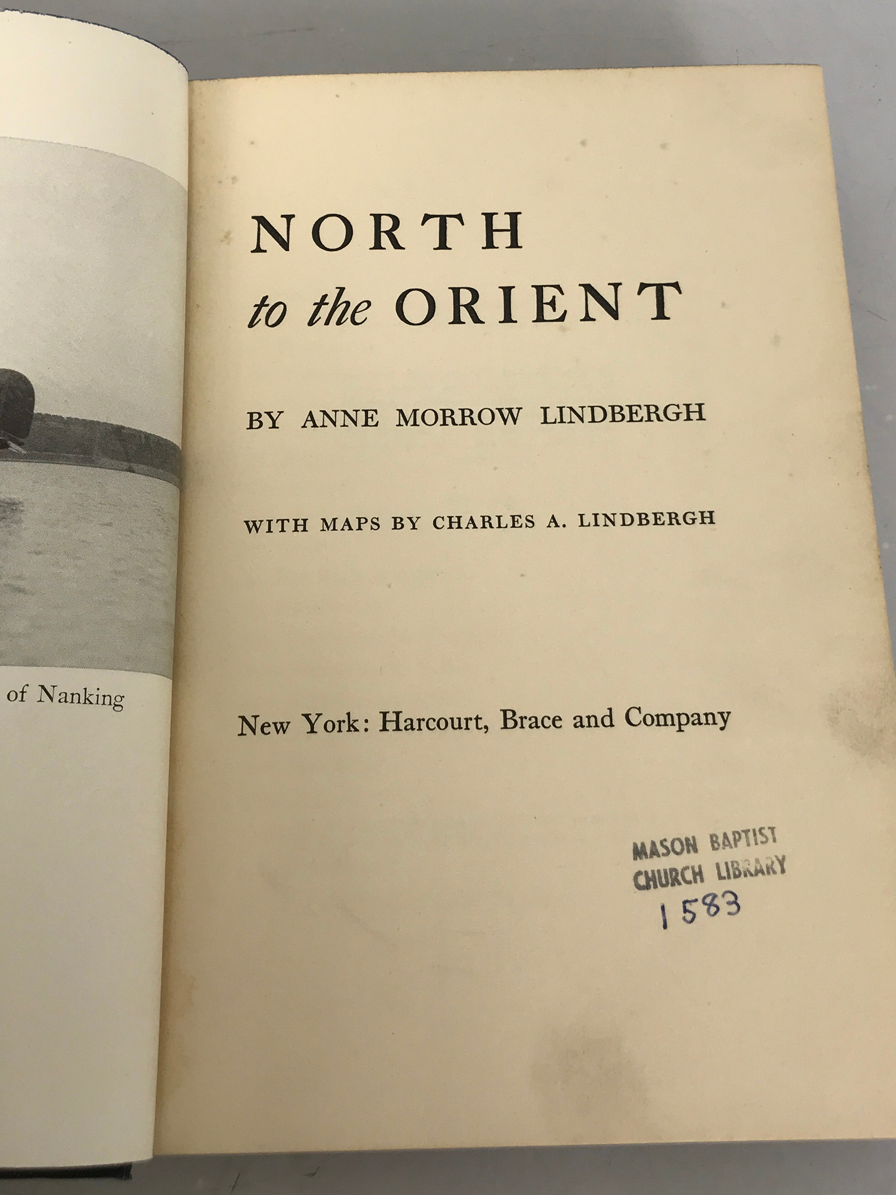 North to the Orient by Anne Morrow Lindbergh 1935 First Edition HC