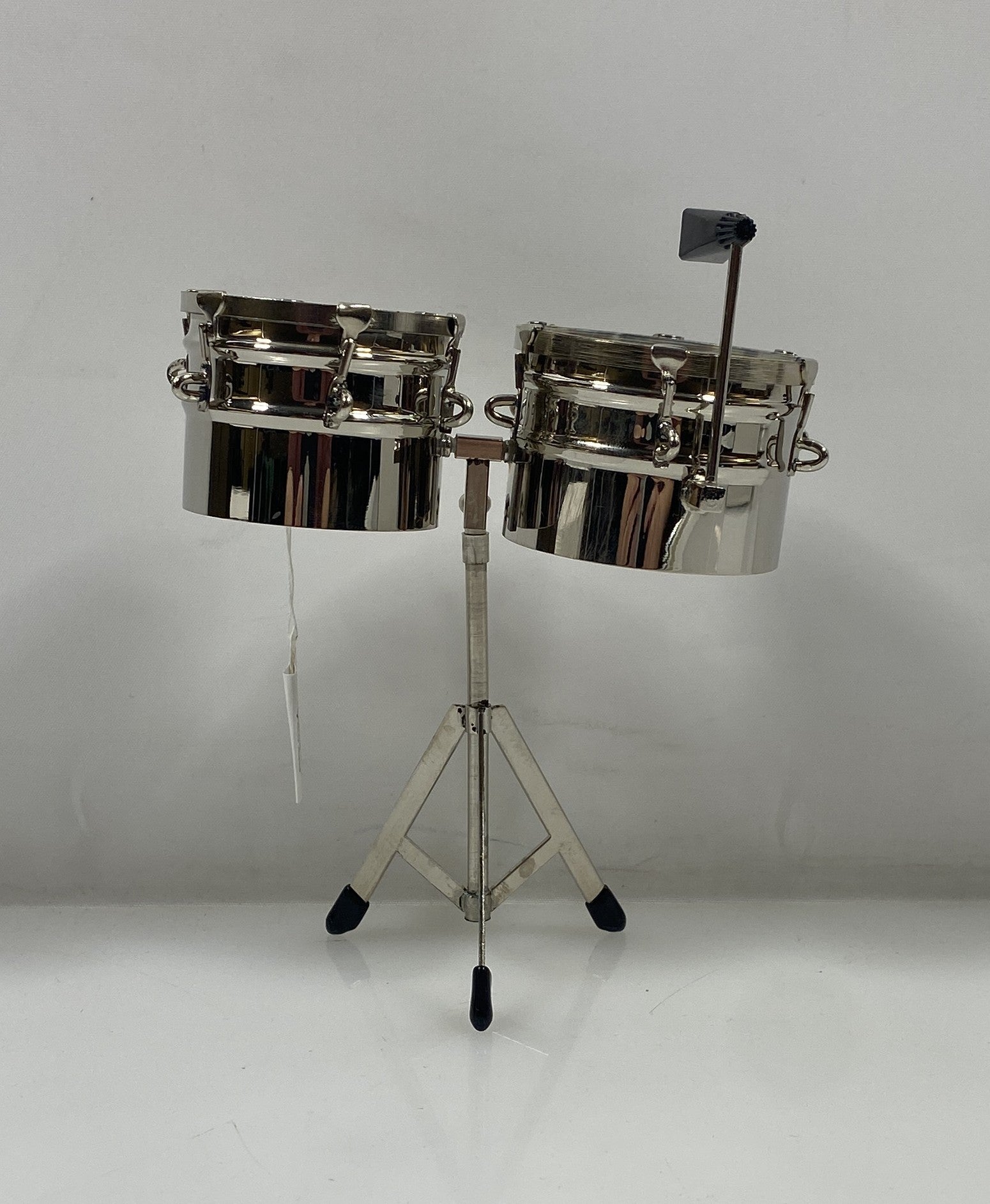 Miniature Silver Snare Timbales