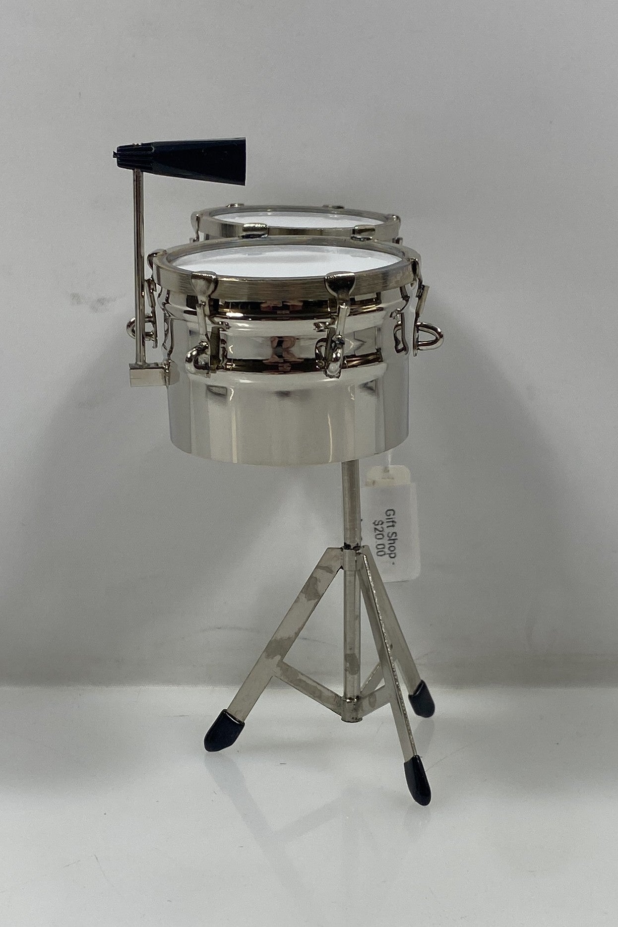 Miniature Silver Snare Timbales