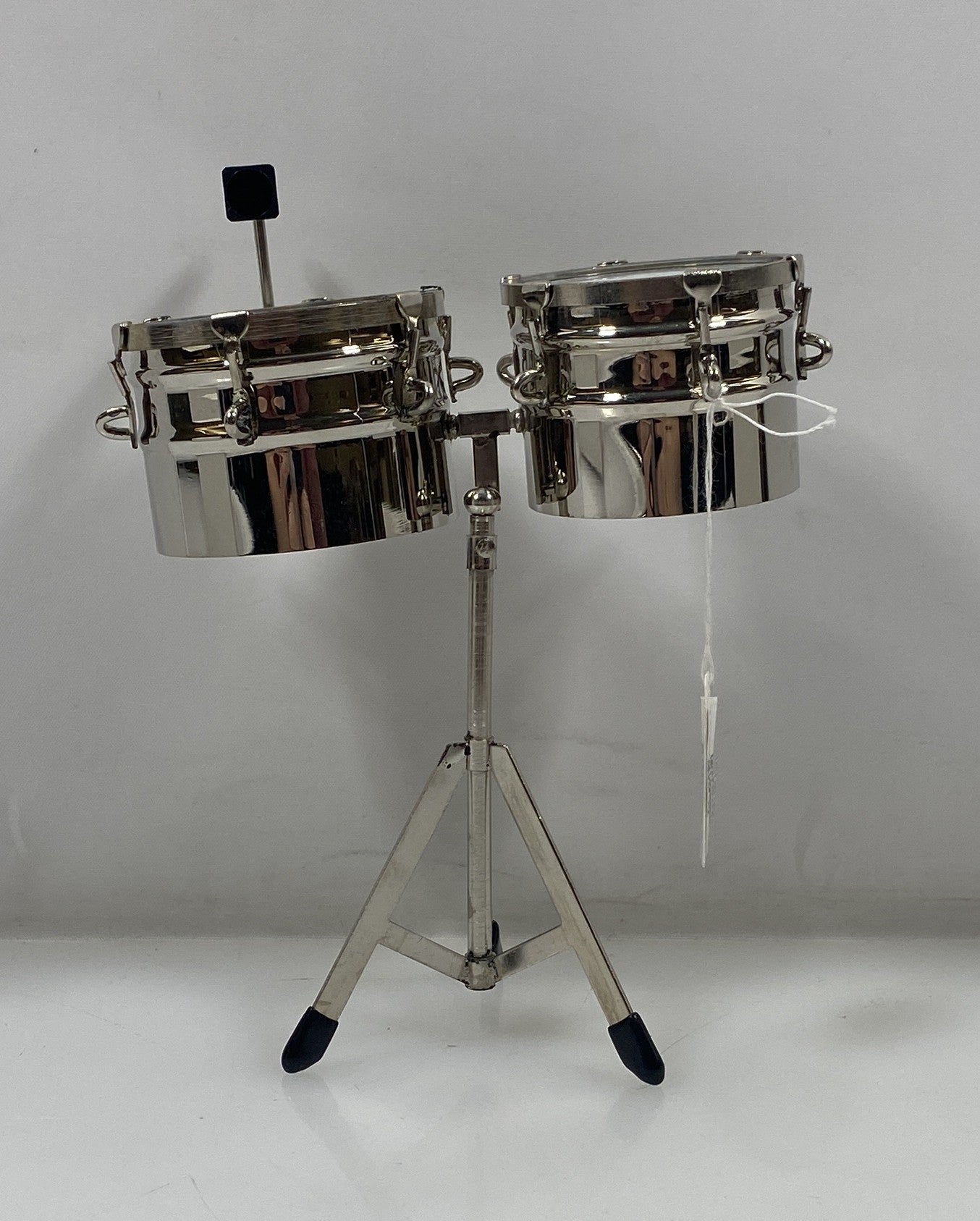 Miniature Silver Snare Timbales