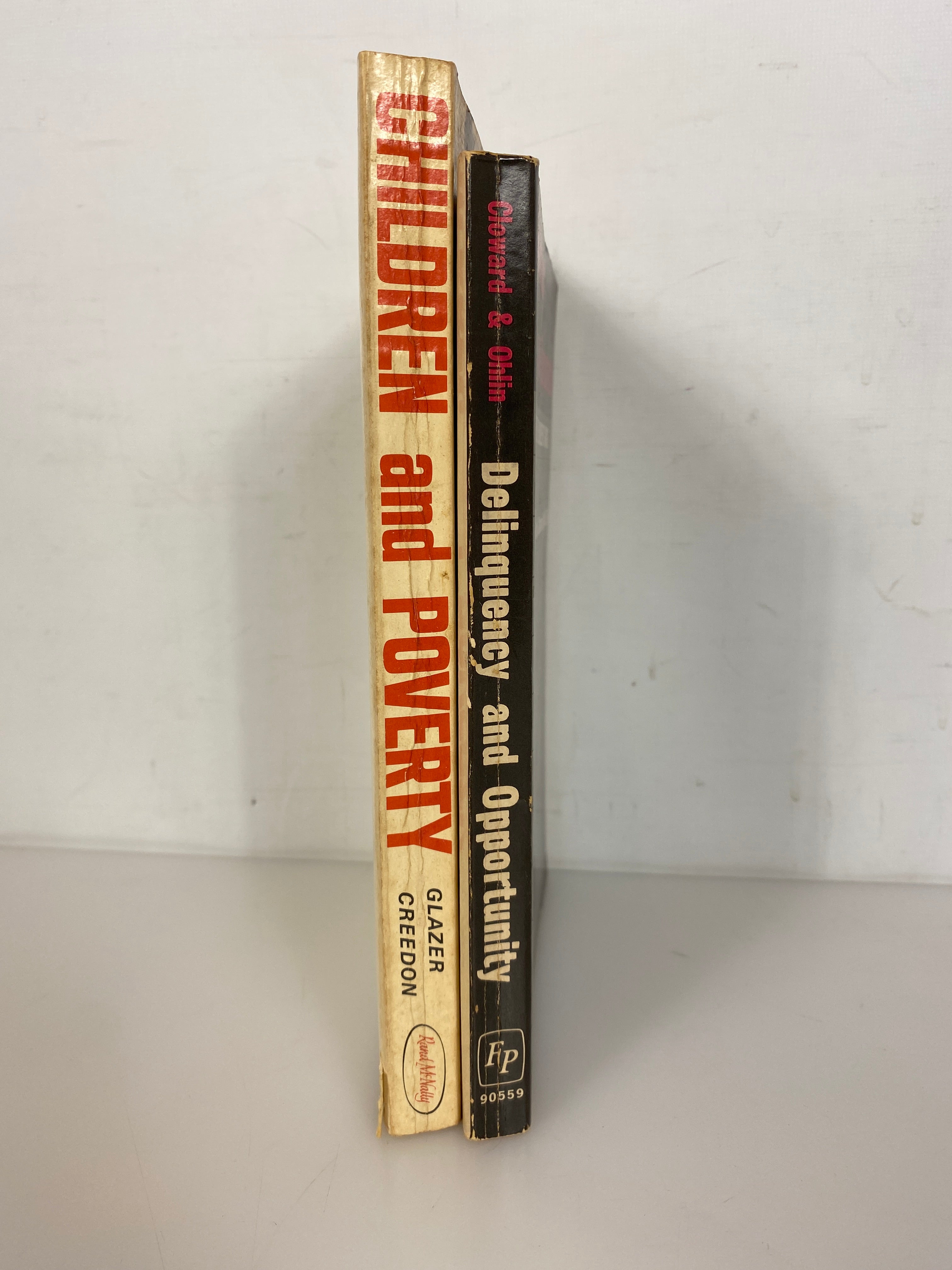 2 Vols: Delinquency & Opportunity/Children & Poverty 1966-69 Vintage SC