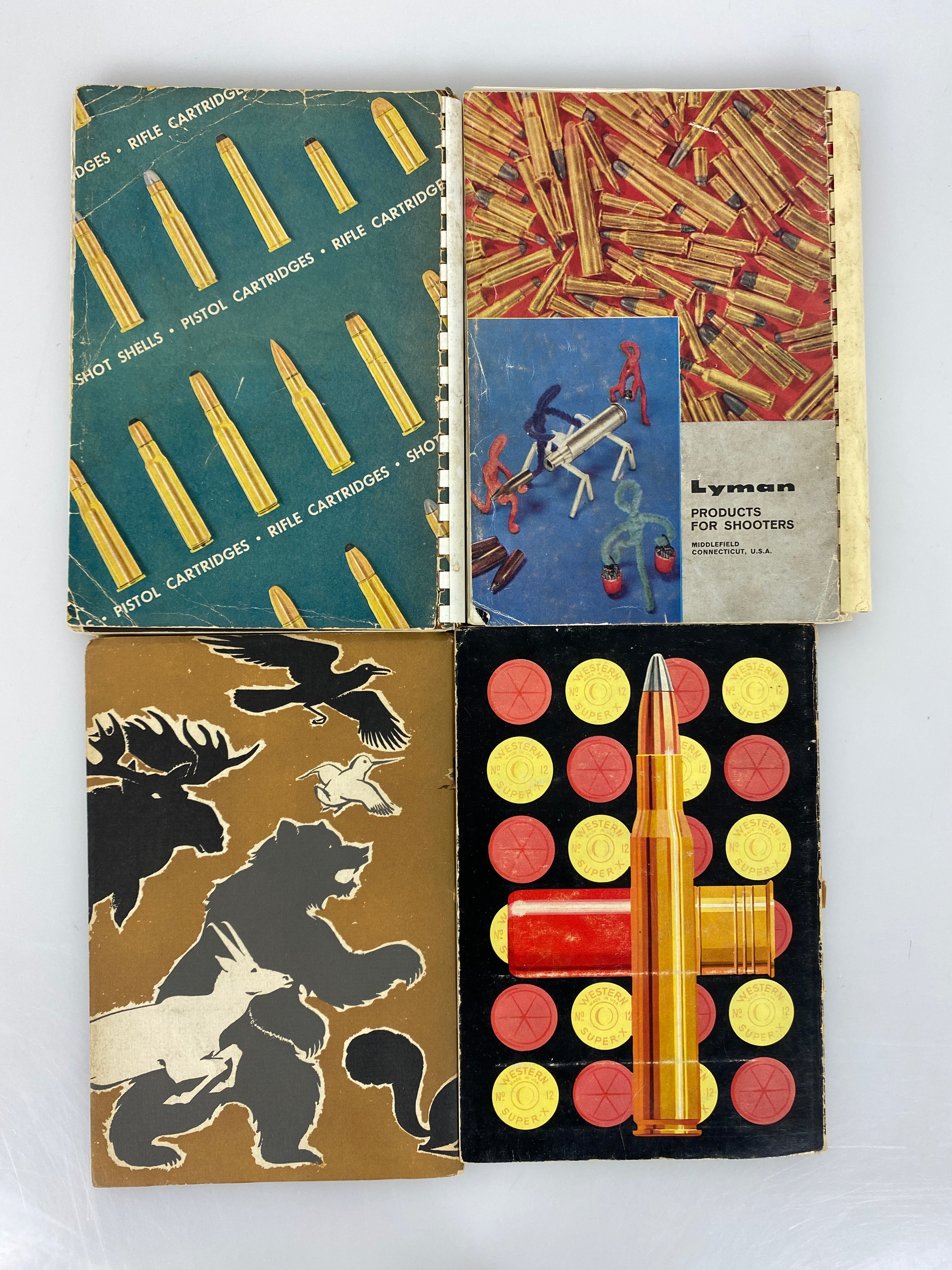 Lot of 4 Vintage Ammunition & Reloading Books: Lyman/Western/Winchester SC