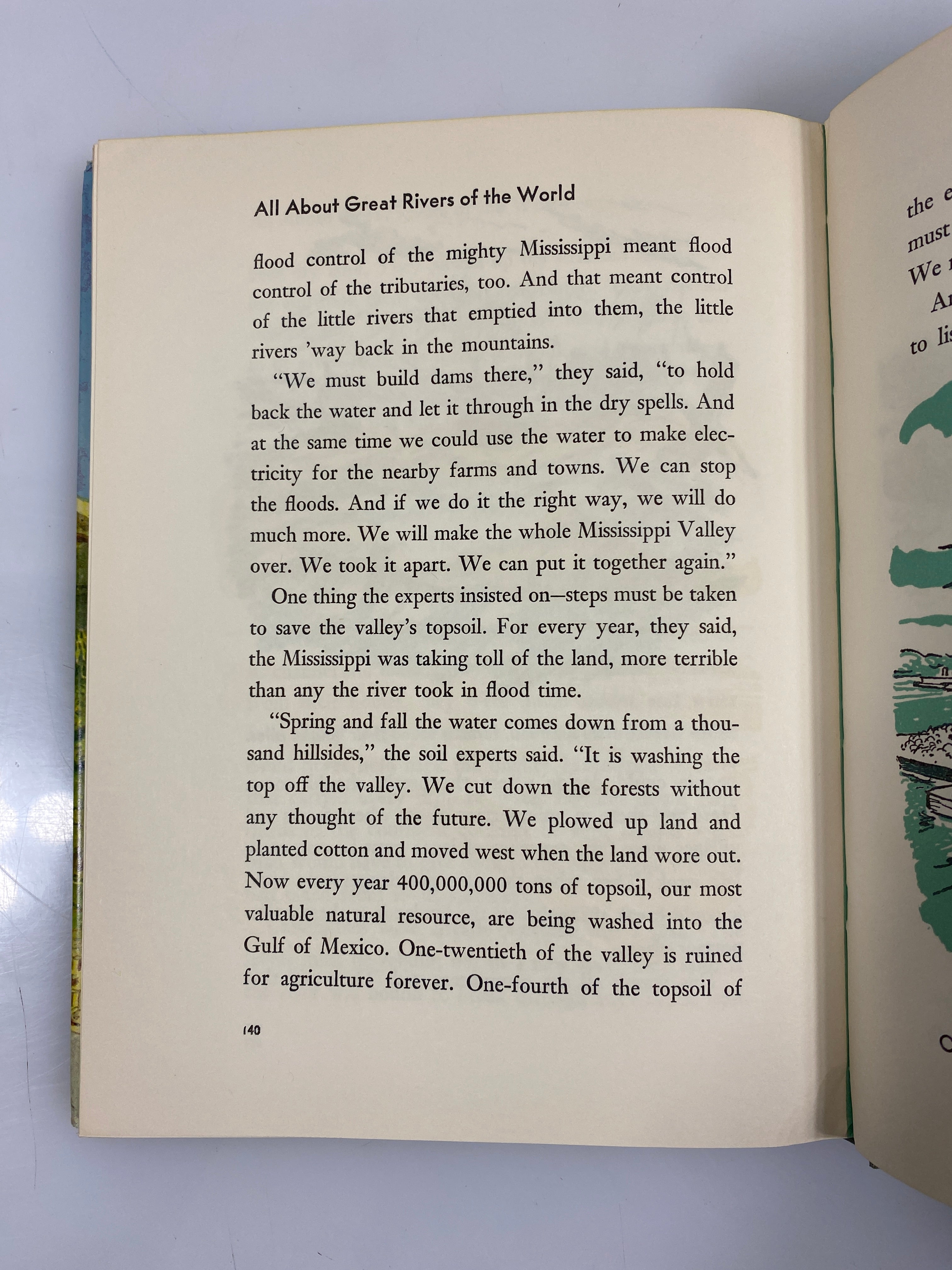 All About Great Rivers of the World Anne Terry White Random House 1957 HCDJ