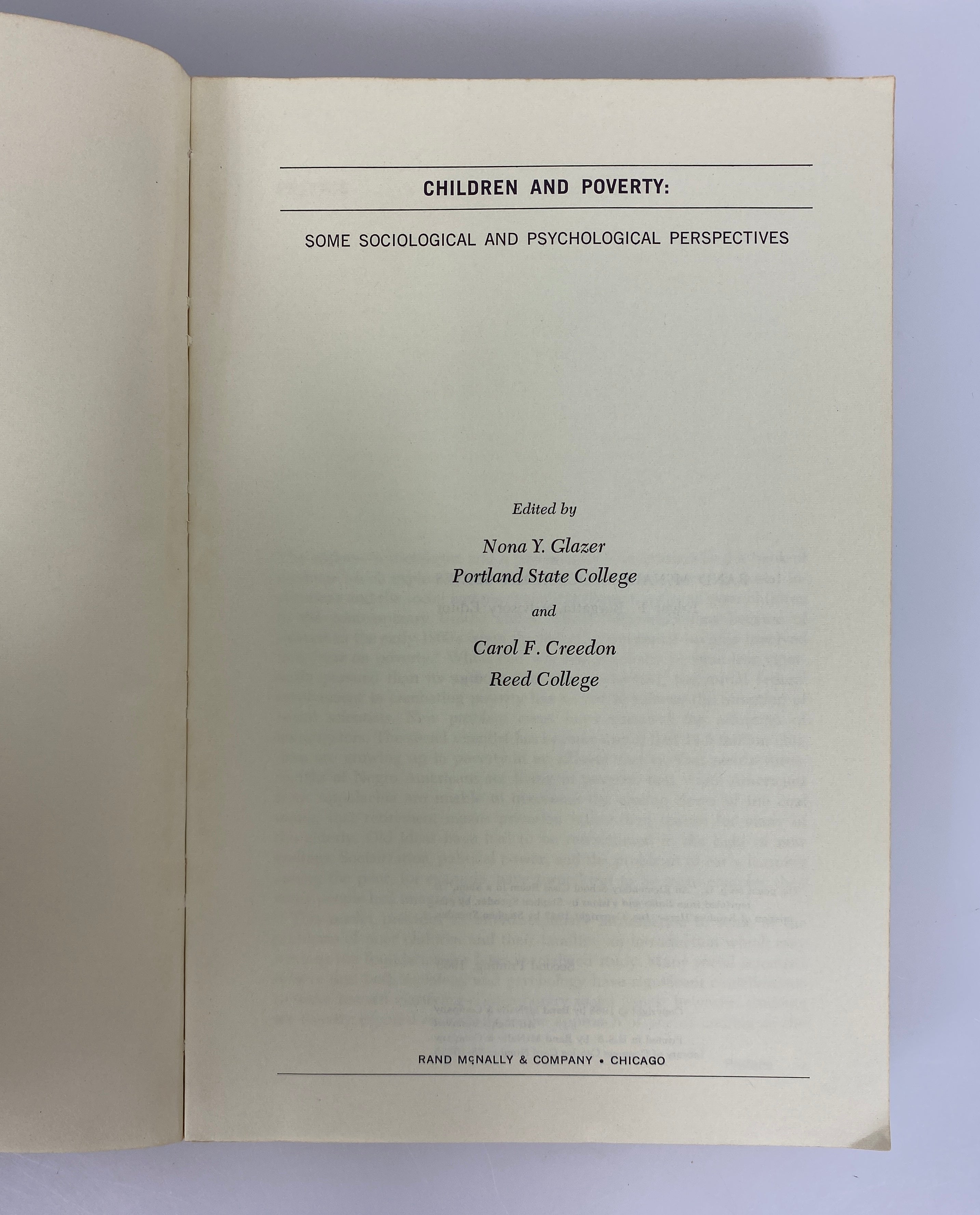 2 Vols: Delinquency & Opportunity/Children & Poverty 1966-69 Vintage SC