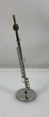 Miniature Silver Flute With Case And Stand