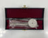 Miniature Silver Flute With Case And Stand