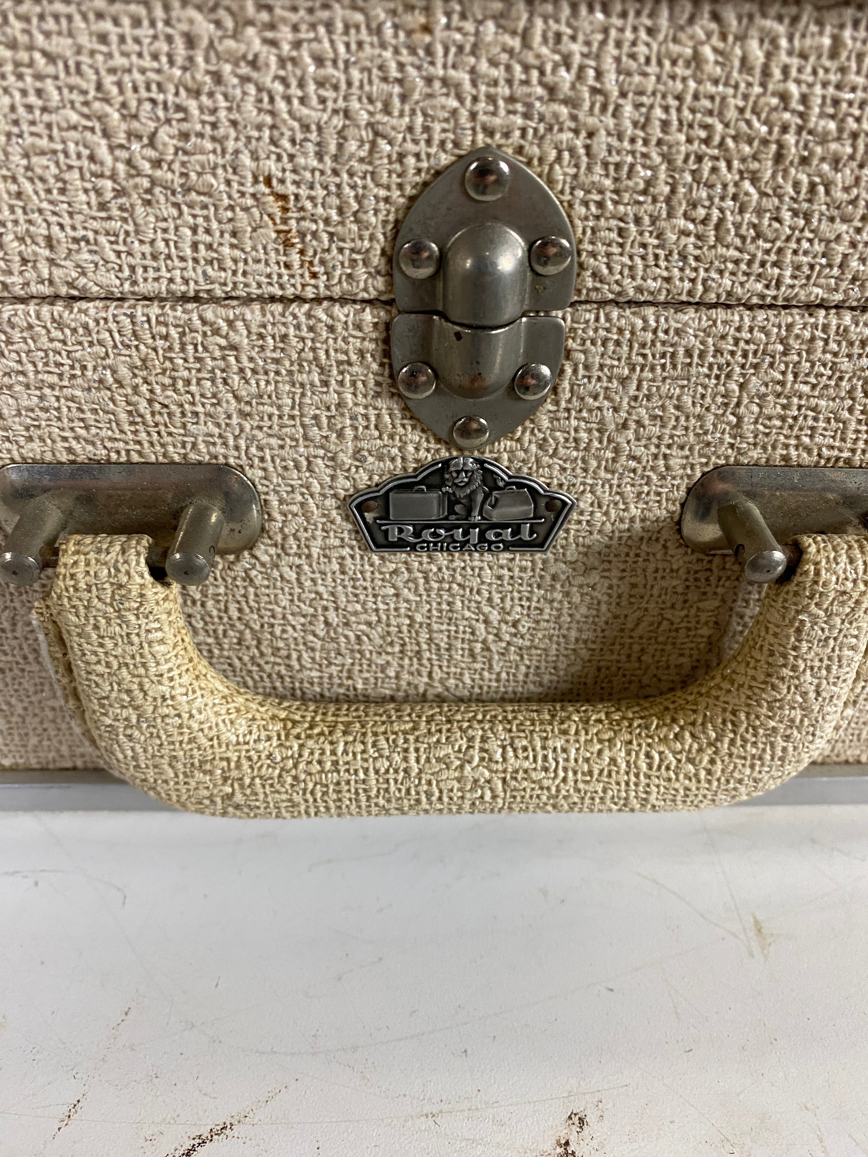 Vintage Royal Chicago Luggage Suitcase