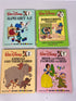 Lot of 4 Disney Fun-to-Learn Books Bantam 1983-86 HC