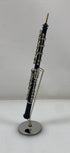 Miniature Black Oboe With Case And Stand