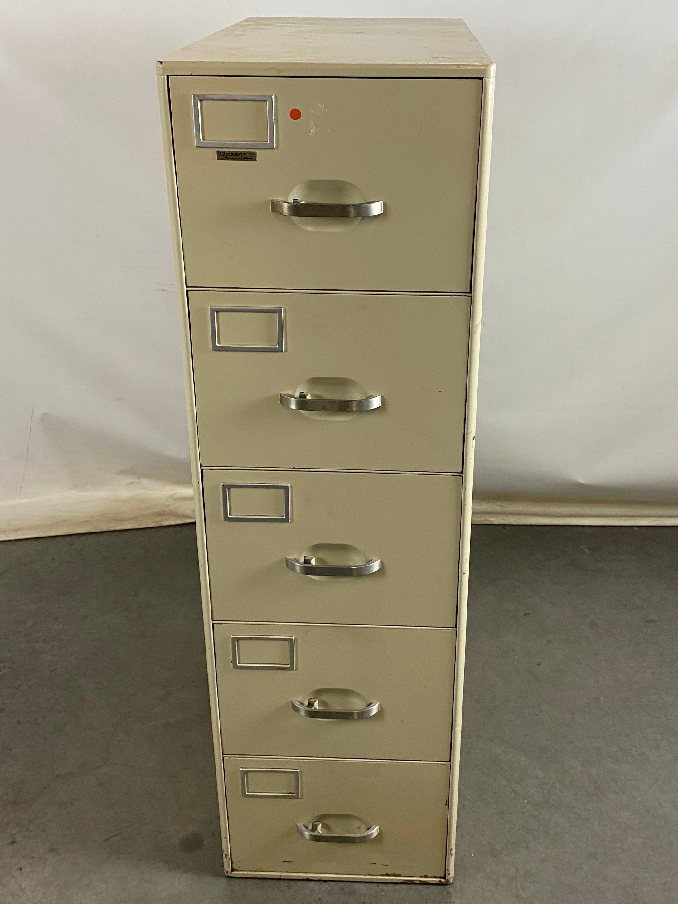 Kompact Beige 5 Drawer File Cabinet