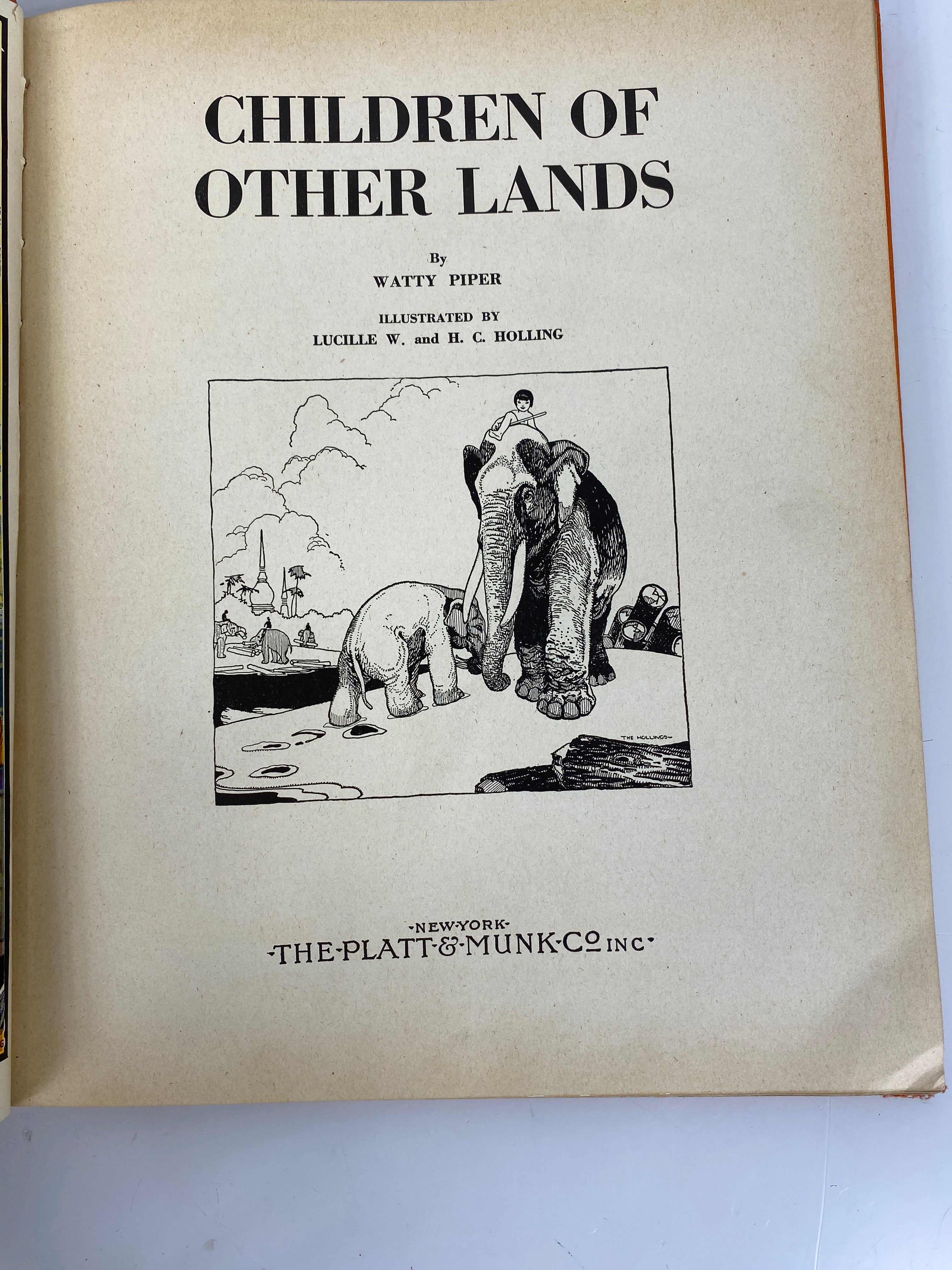 Children Of Other Lands By Watty Piper Vintage 1943 World History Customs Platt